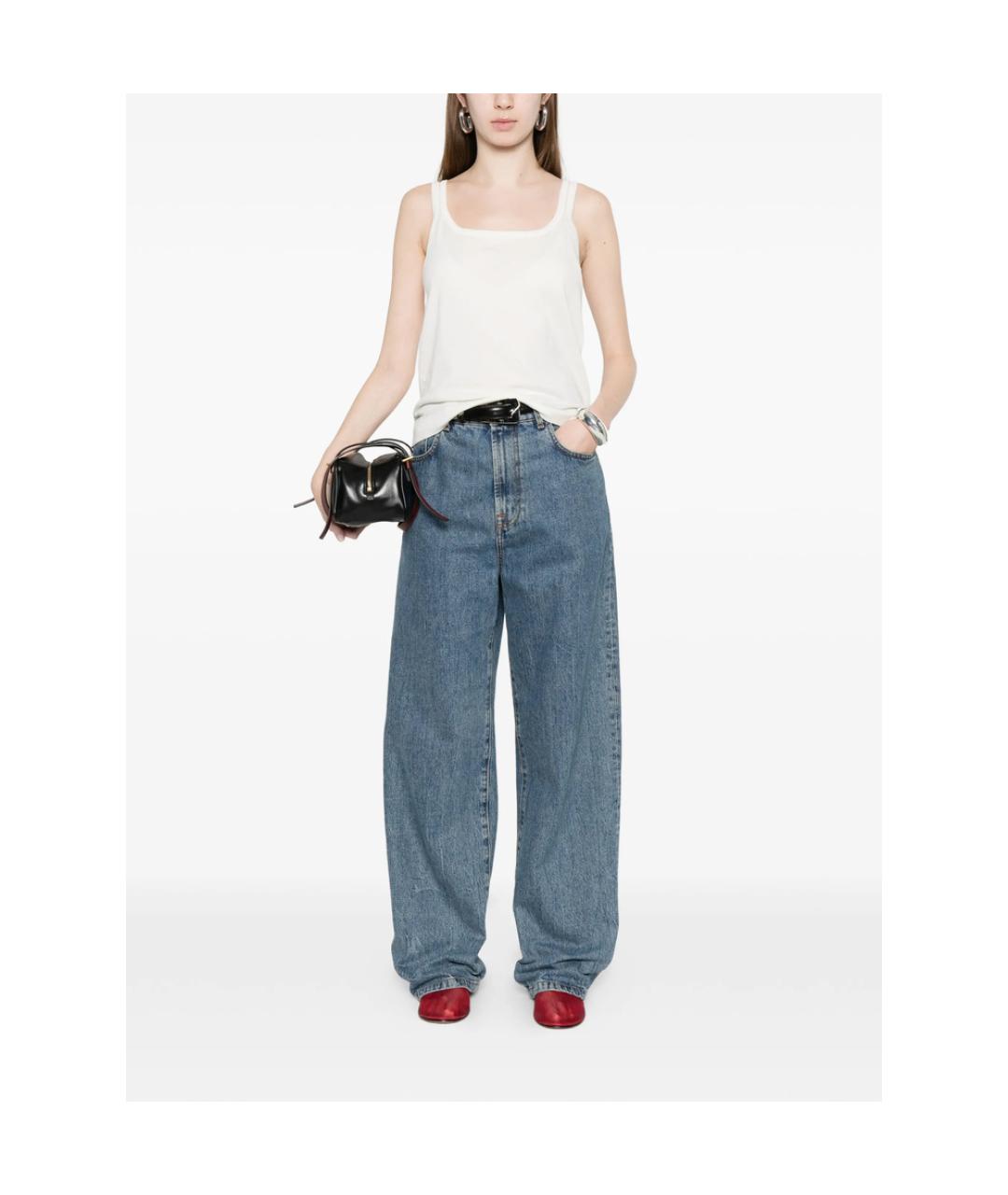MAX MARA Белая хлопковая майка, фото 3