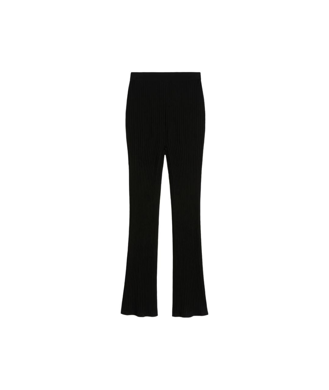MAX MARA Черные вискозные брюки узкие, фото 1