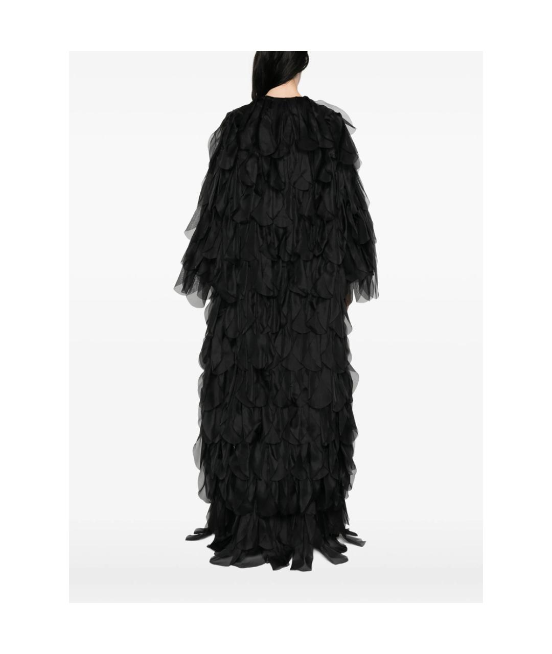 MAX MARA Черное шелковое пальто, фото 2