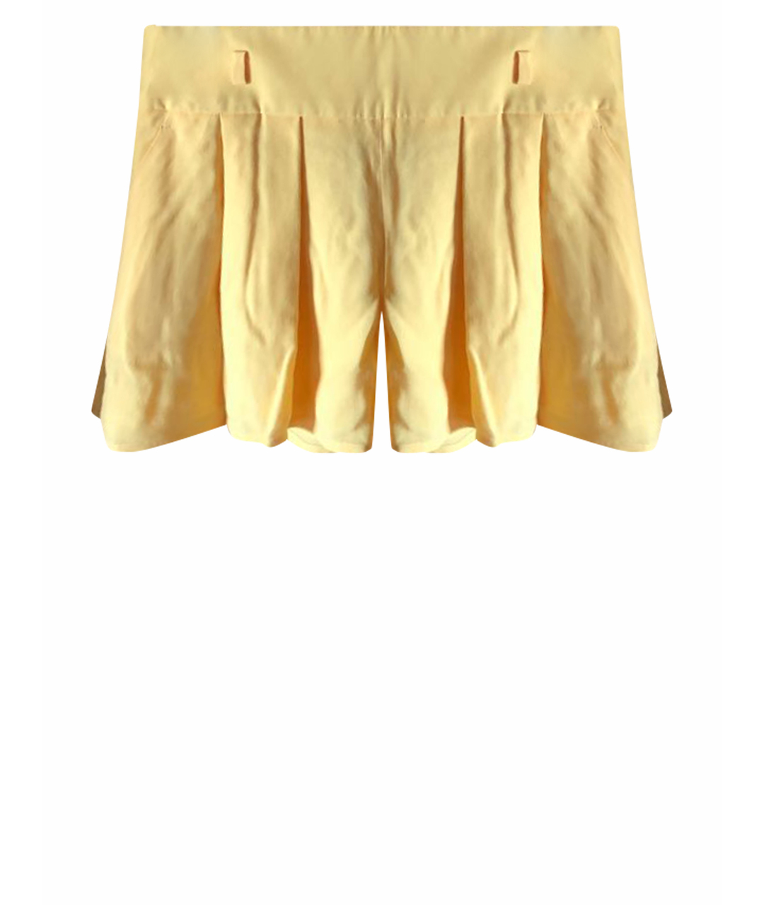 RED VALENTINO Желтые вискозные шорты, фото 1