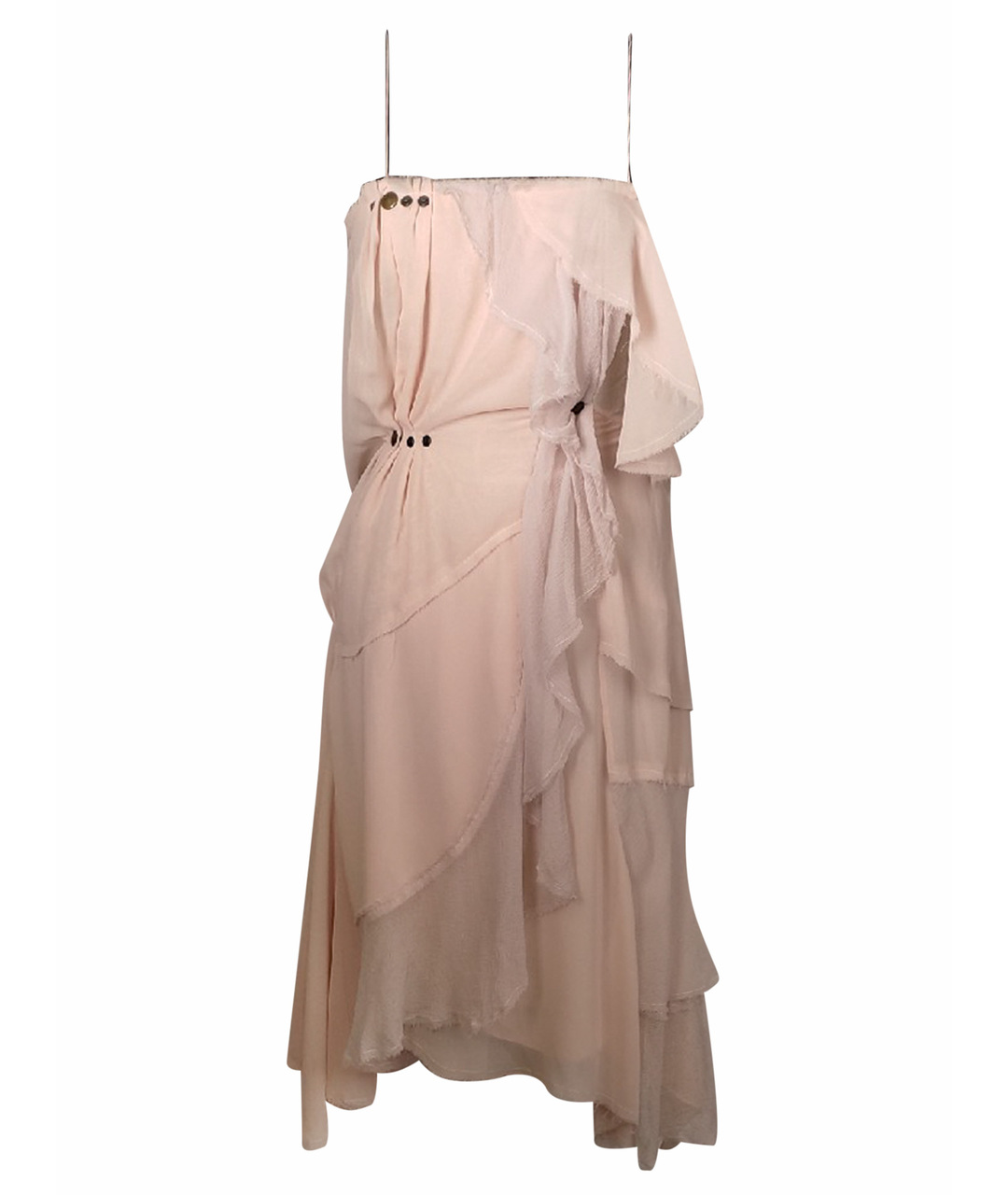 NINA RICCI Розовое шелковое платье, фото 1
