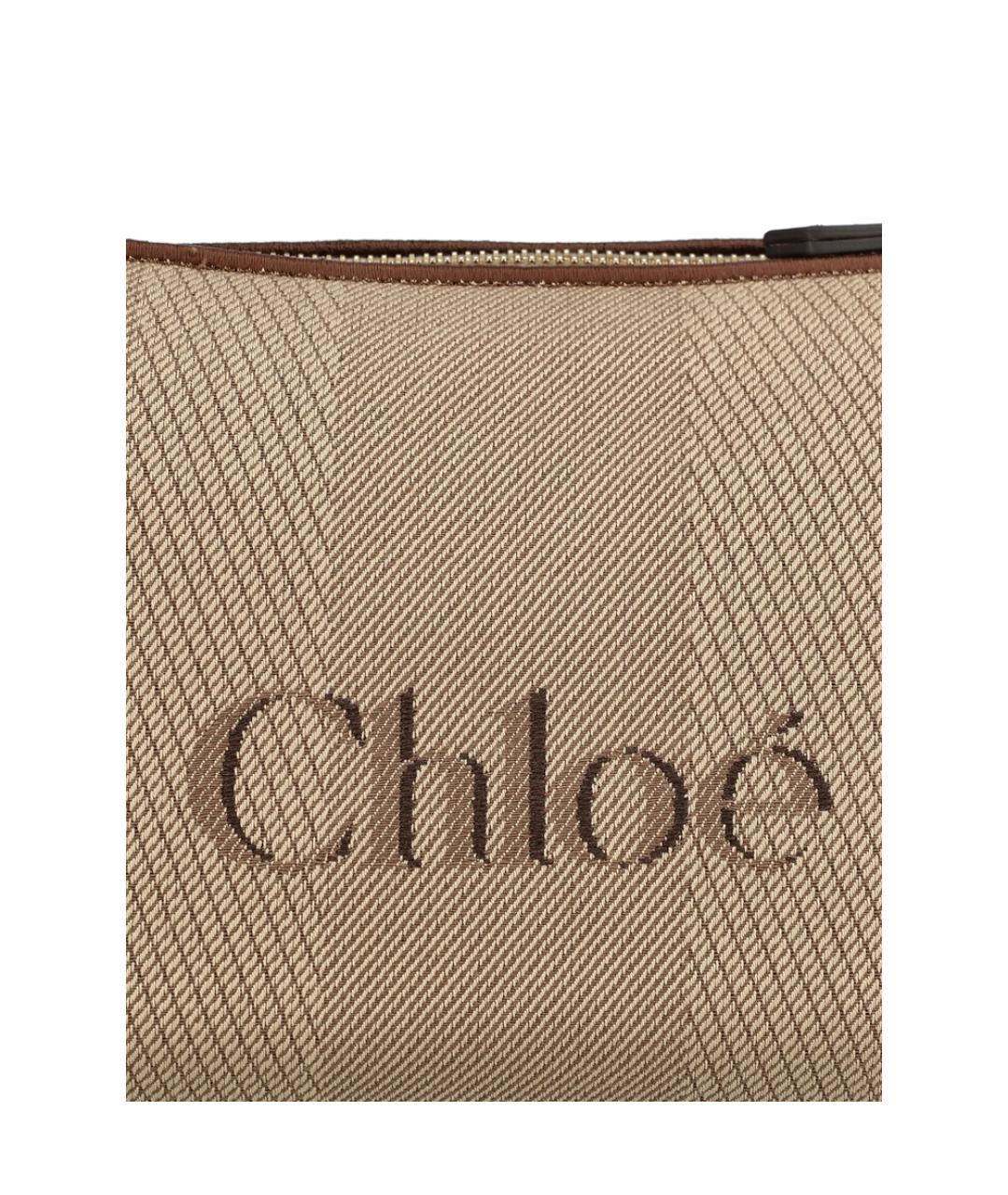 CHLOE Бежевая хлопковая сумка тоут, фото 3