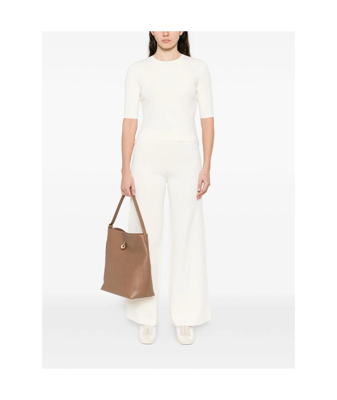MAX MARA Белая полиамидовая футболка, фото 3