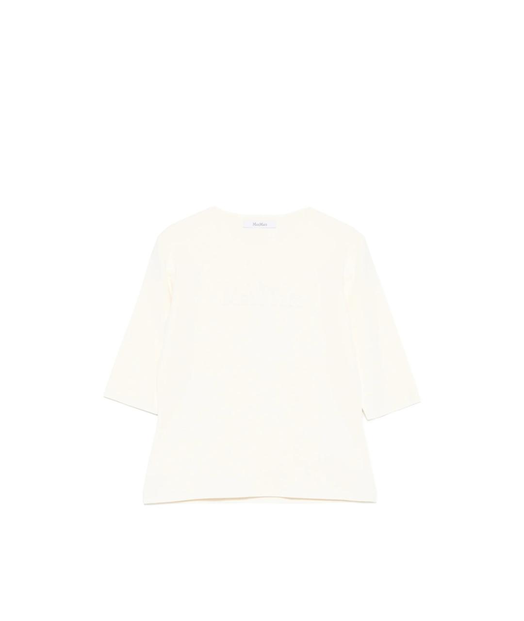 MAX MARA Белая полиамидовая футболка, фото 1