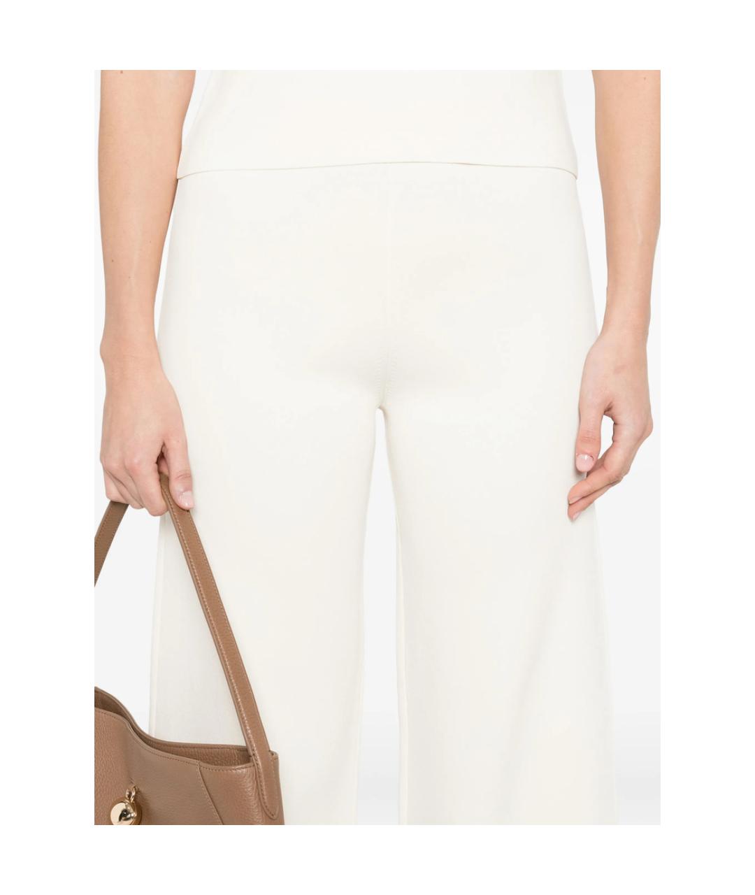 MAX MARA Белые полиамидовые капри, фото 4