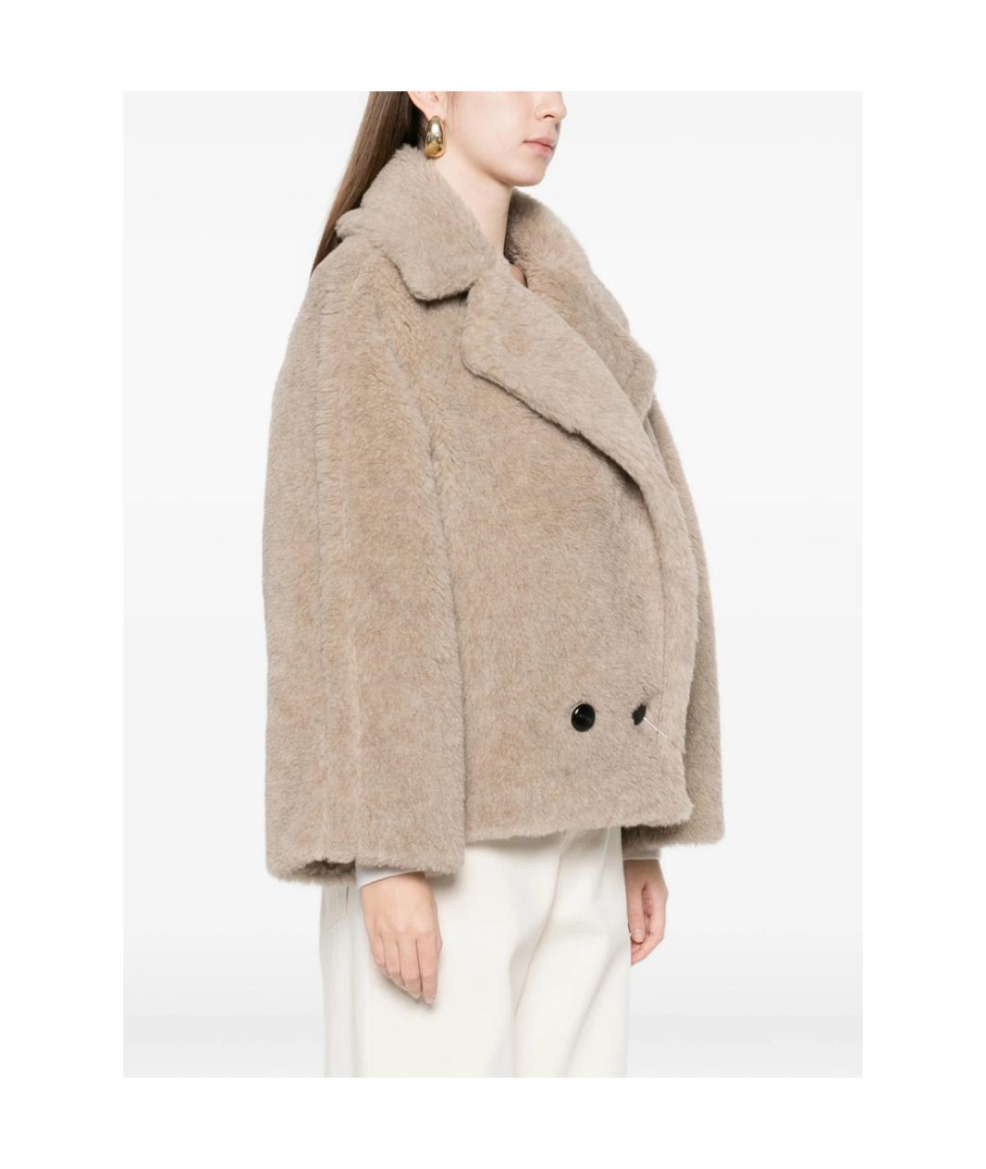 MAX MARA Бежевое кашемировое пальто, фото 5