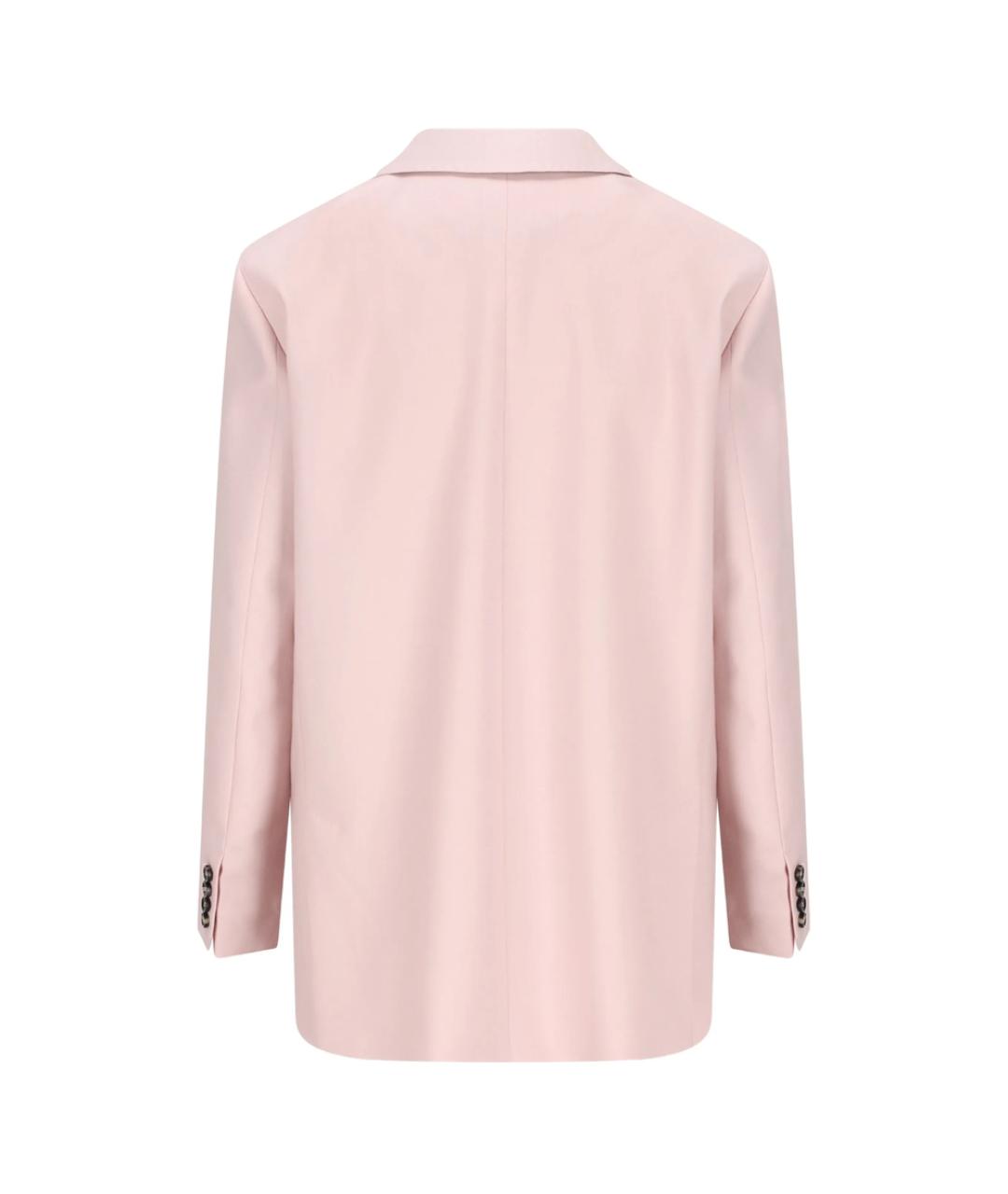 MAX MARA Розовый шерстяной жакет/пиджак, фото 3