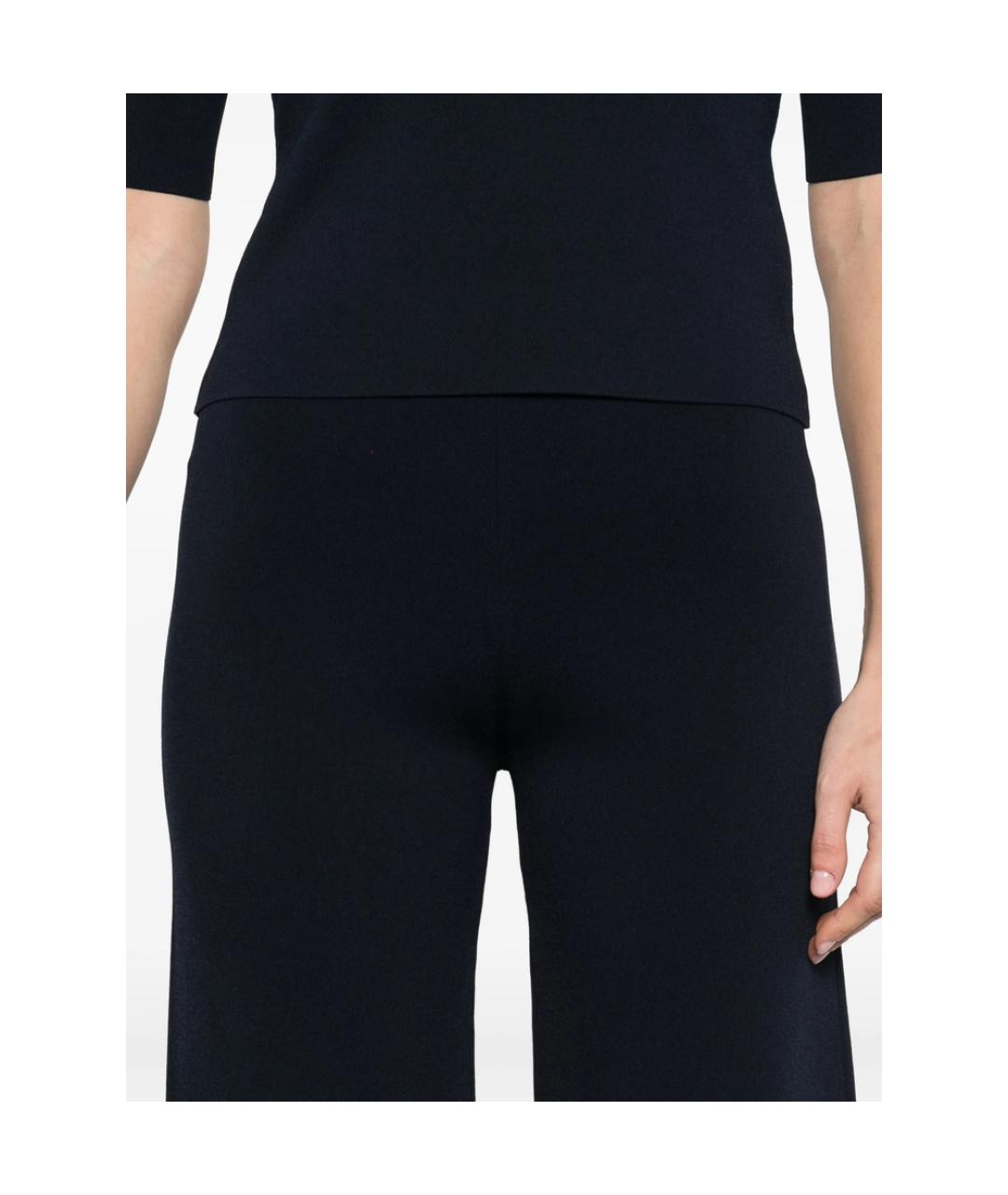 MAX MARA Синие полиамидовые прямые брюки, фото 5