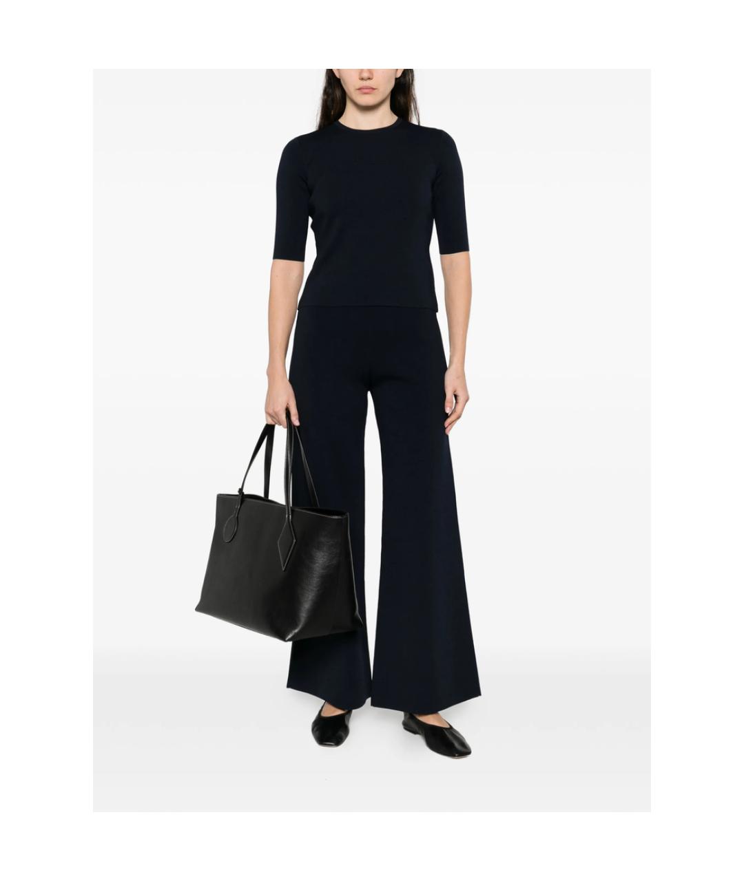 MAX MARA Синяя полиамидовая футболка, фото 3