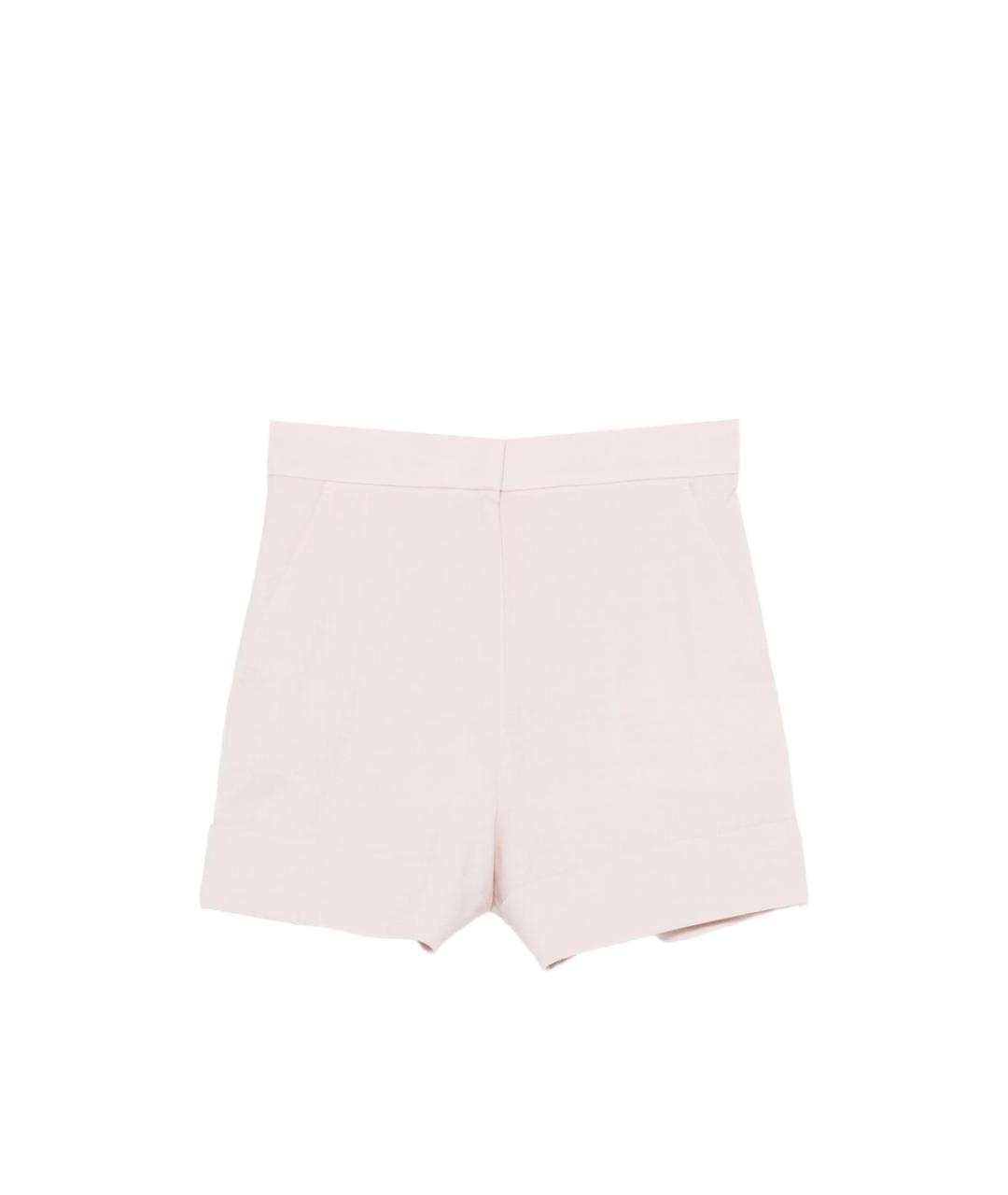 MAX MARA Розовые шерстяные шорты, фото 1