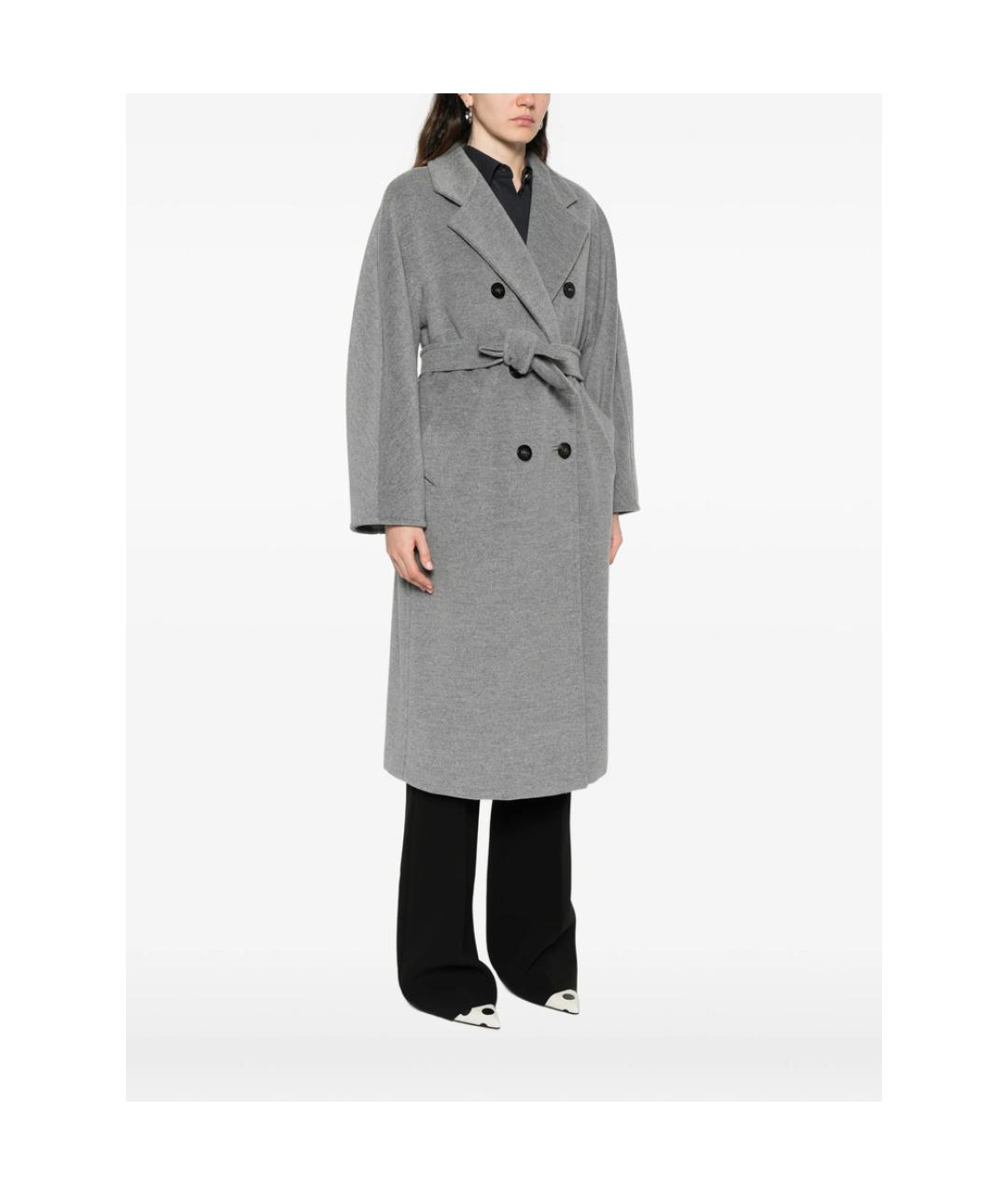MAX MARA Серое кашемировое пальто, фото 2