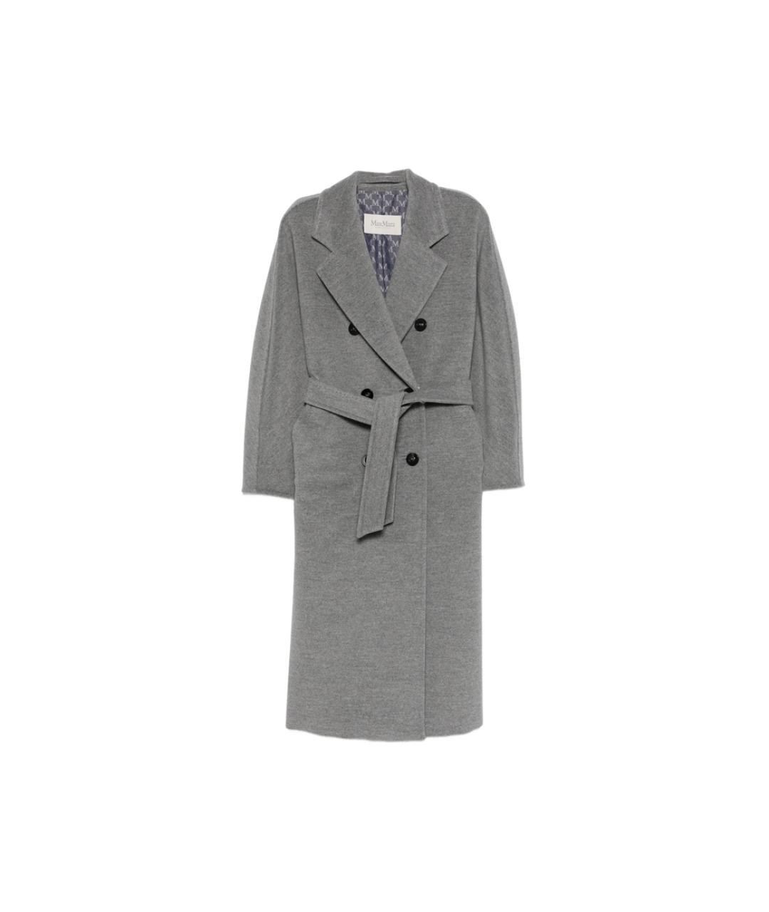 MAX MARA Серое кашемировое пальто, фото 1