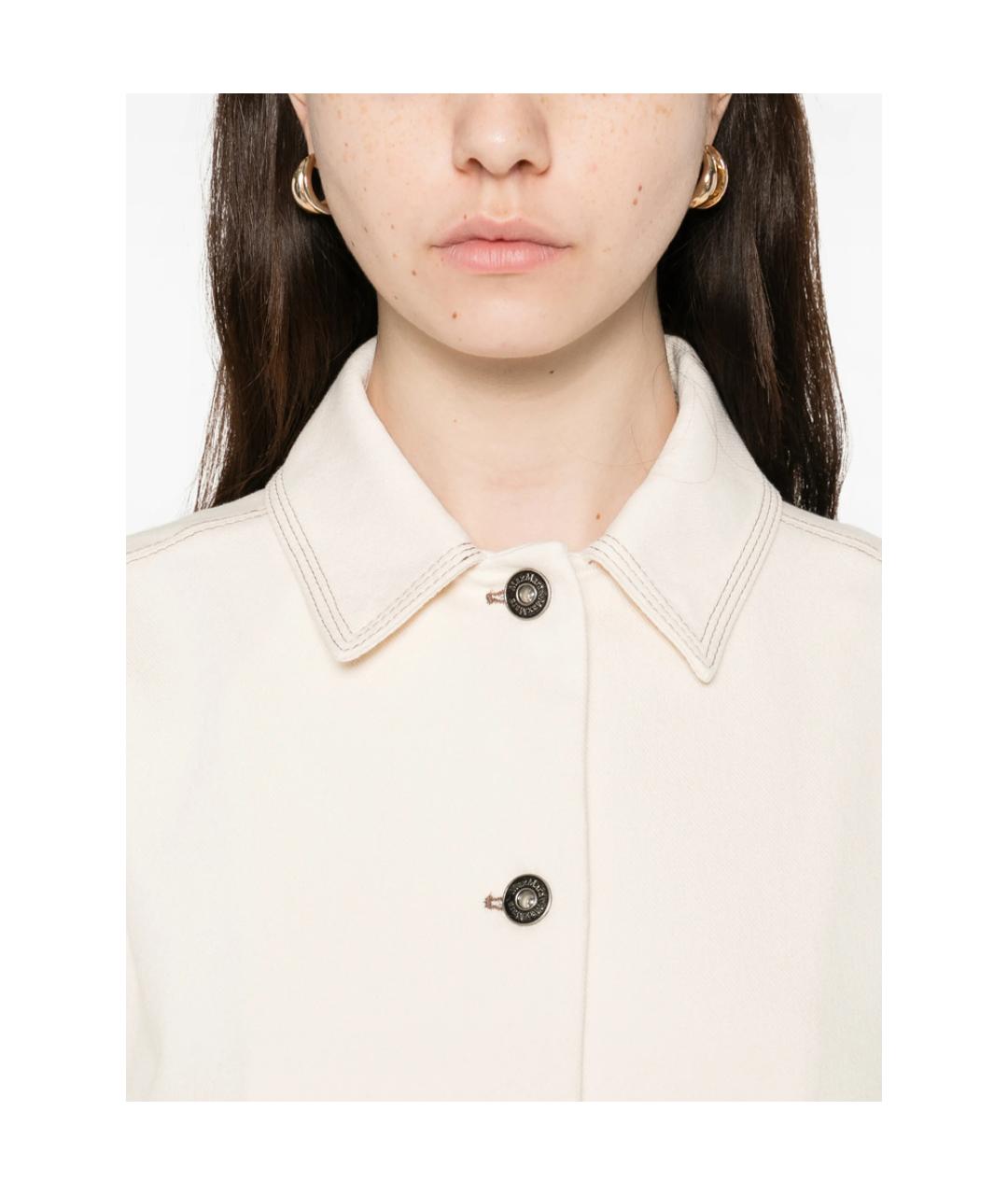 MAX MARA Белая полиэстеровая куртка, фото 4