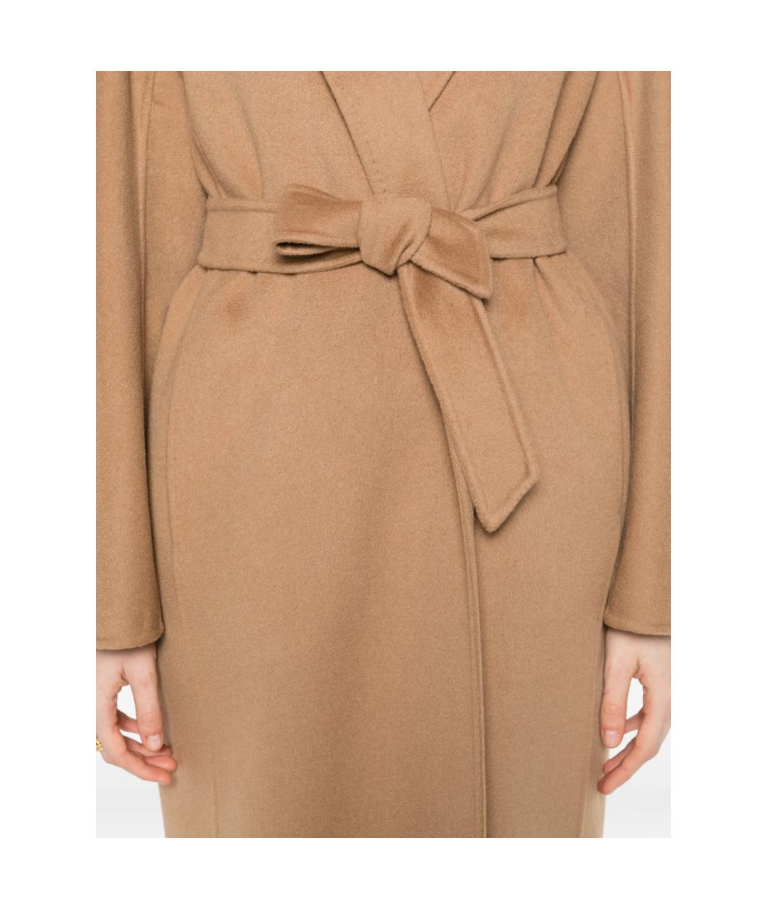MAX MARA Бежевое кашемировое пальто, фото 5