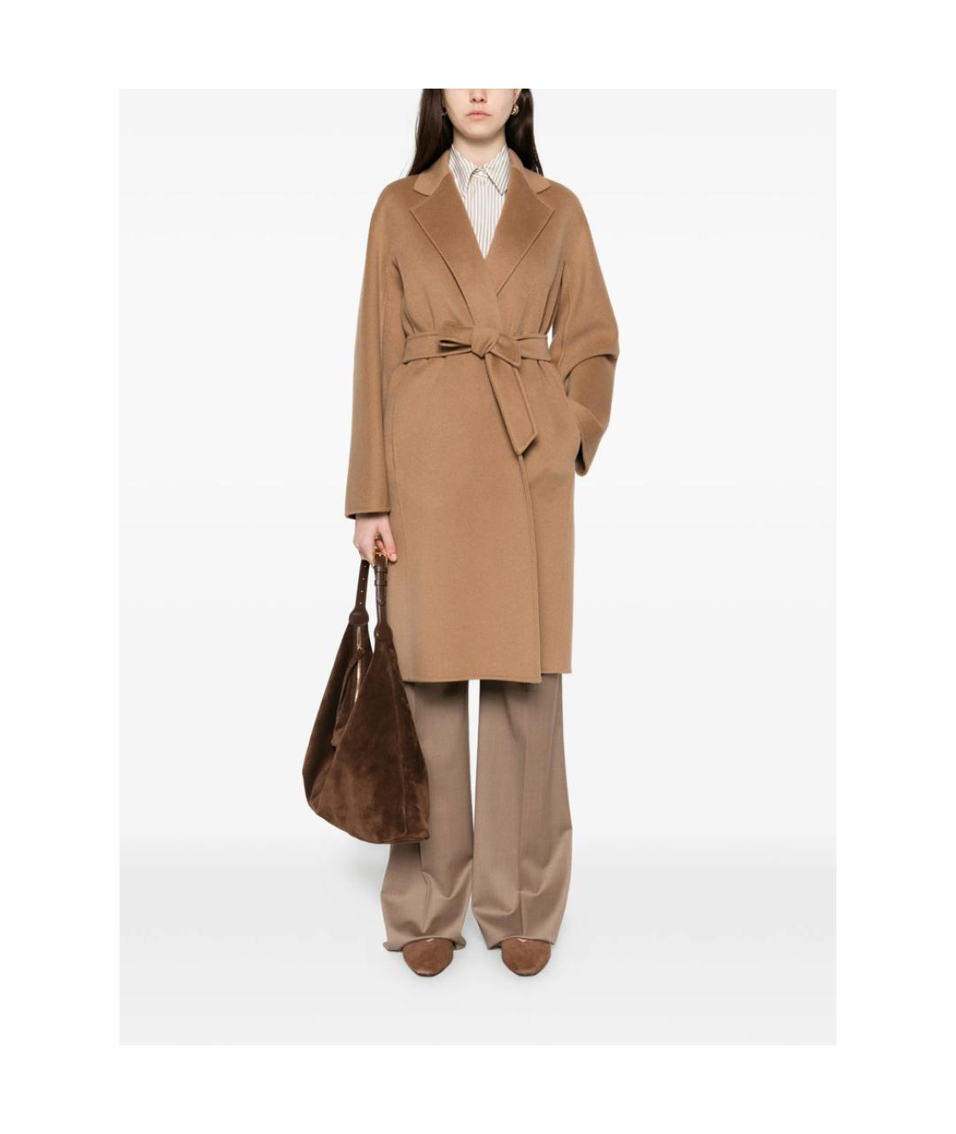 MAX MARA Бежевое кашемировое пальто, фото 3