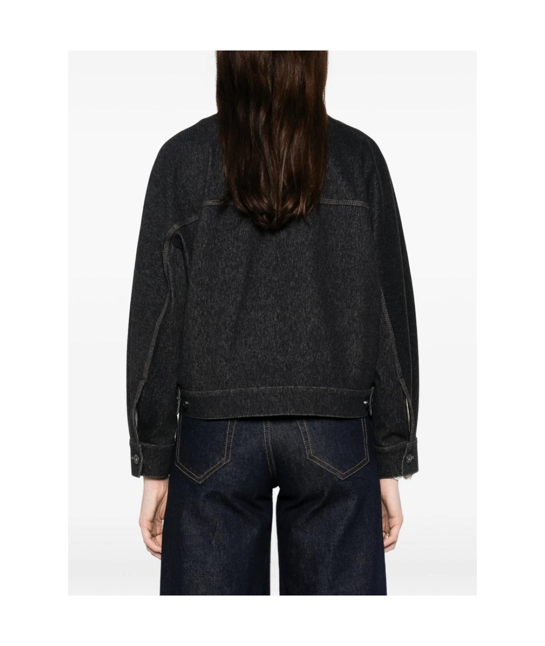 MAX MARA Синяя полиэстеровая куртка, фото 2