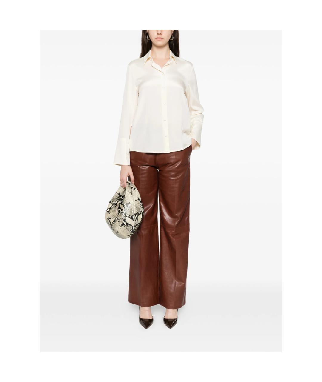 MAX MARA Белая шелковая рубашка, фото 3