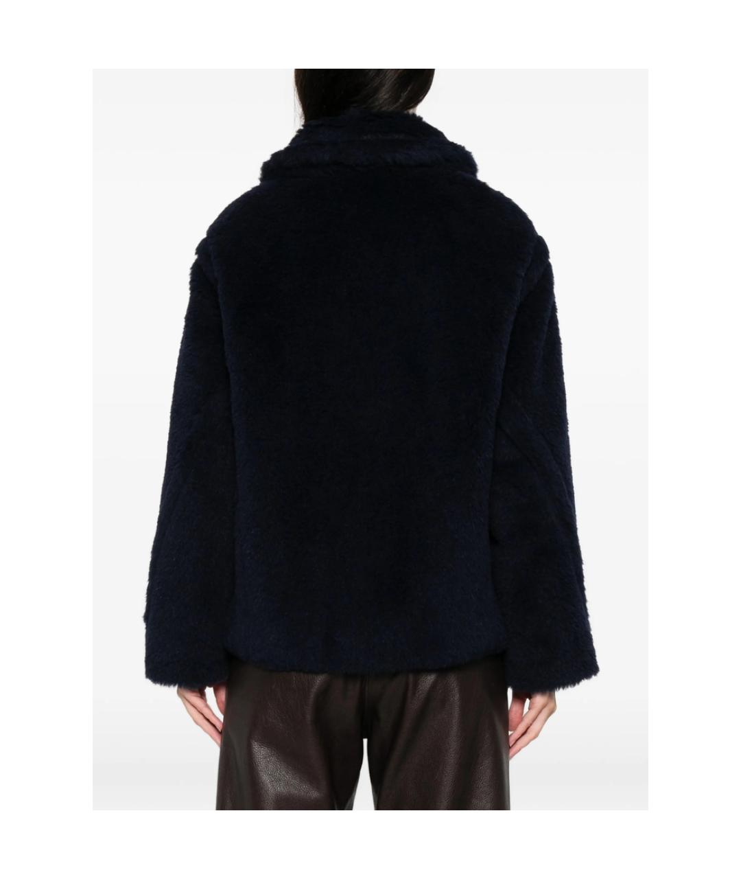 MAX MARA Синее шерстяное пальто, фото 4