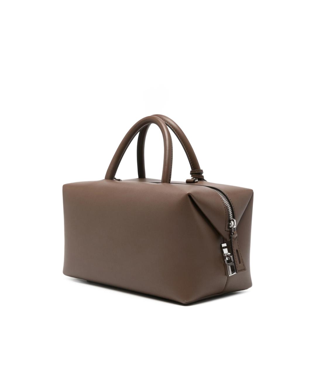 MAX MARA Коричневая кожаная сумка тоут, фото 5