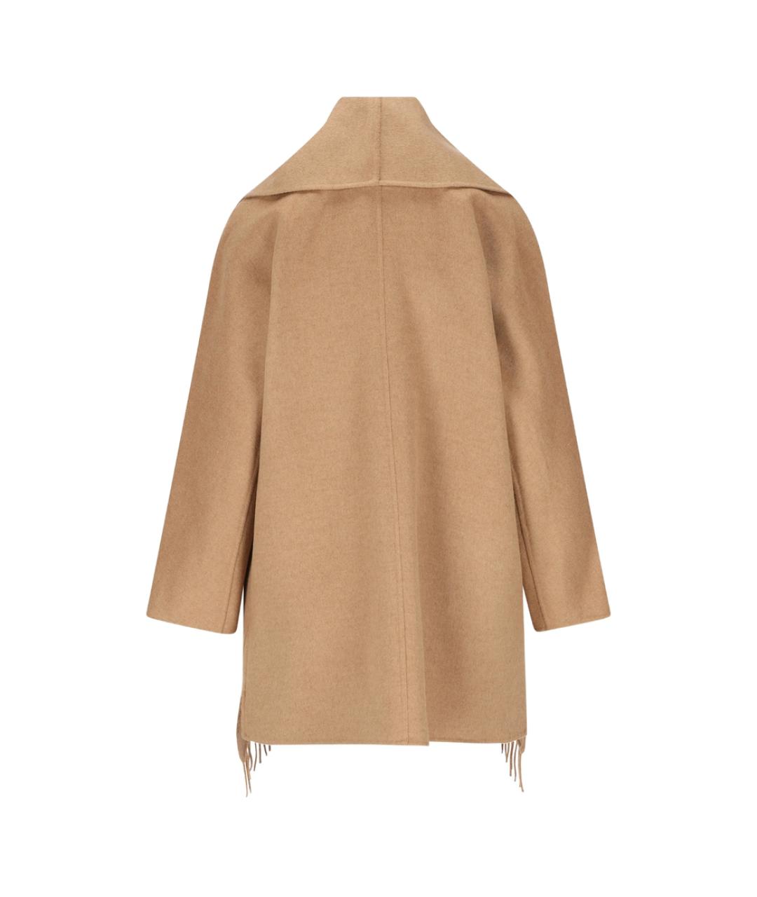 MAX MARA Бежевое шерстяное пальто, фото 3