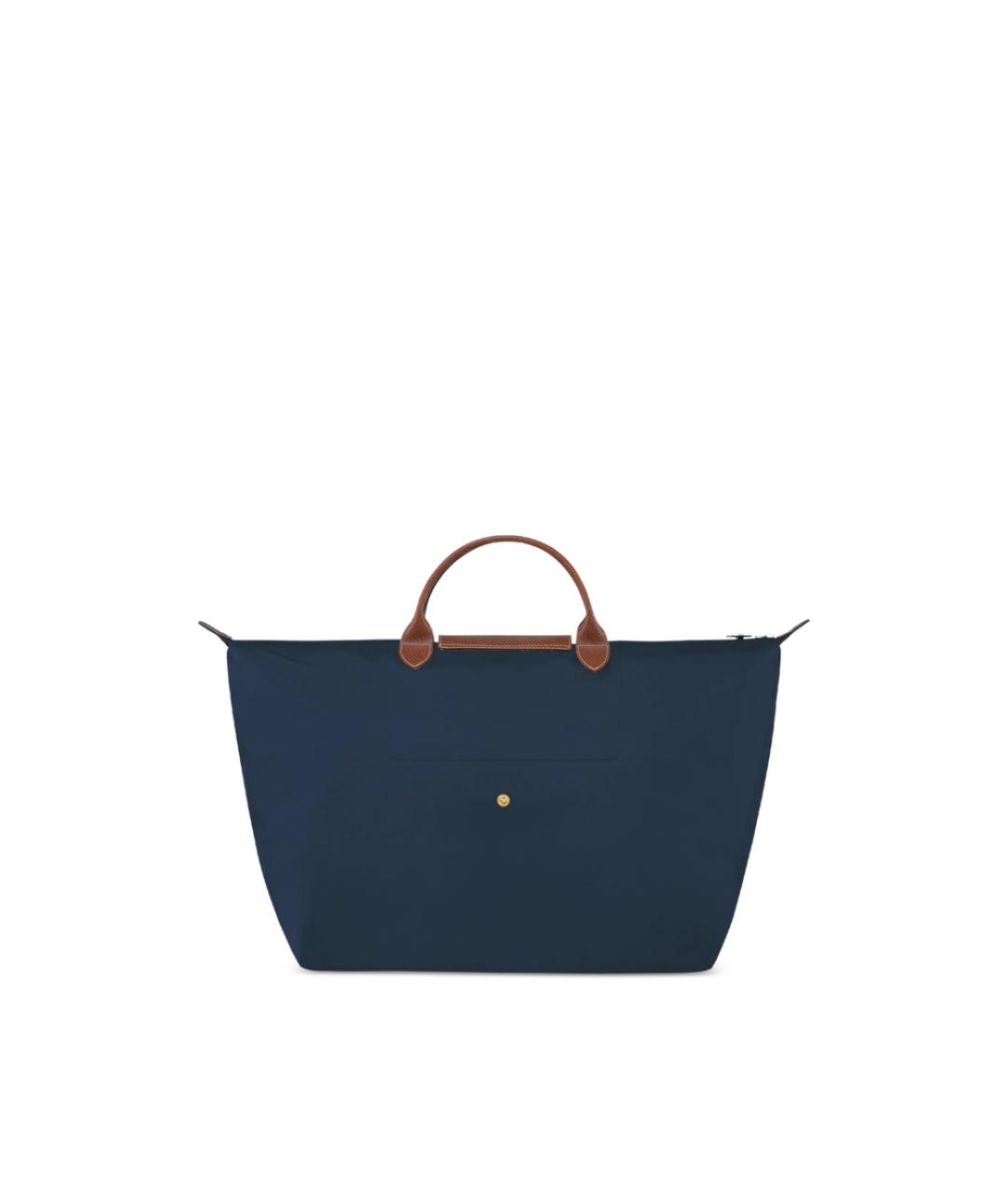 LONGCHAMP Синяя тканевая сумка тоут, фото 2