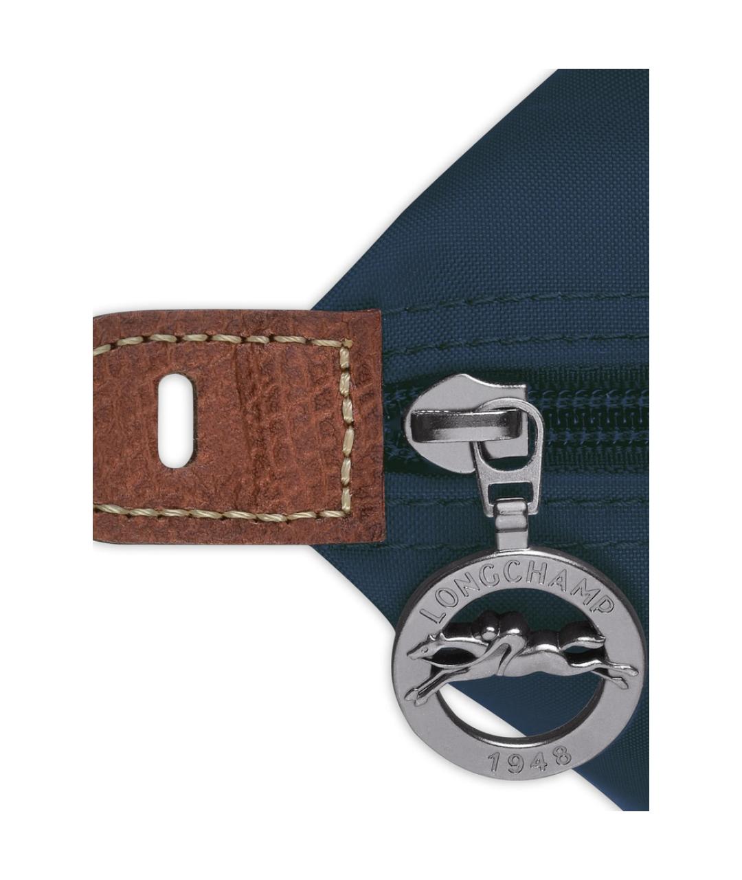 LONGCHAMP Синяя тканевая сумка тоут, фото 4