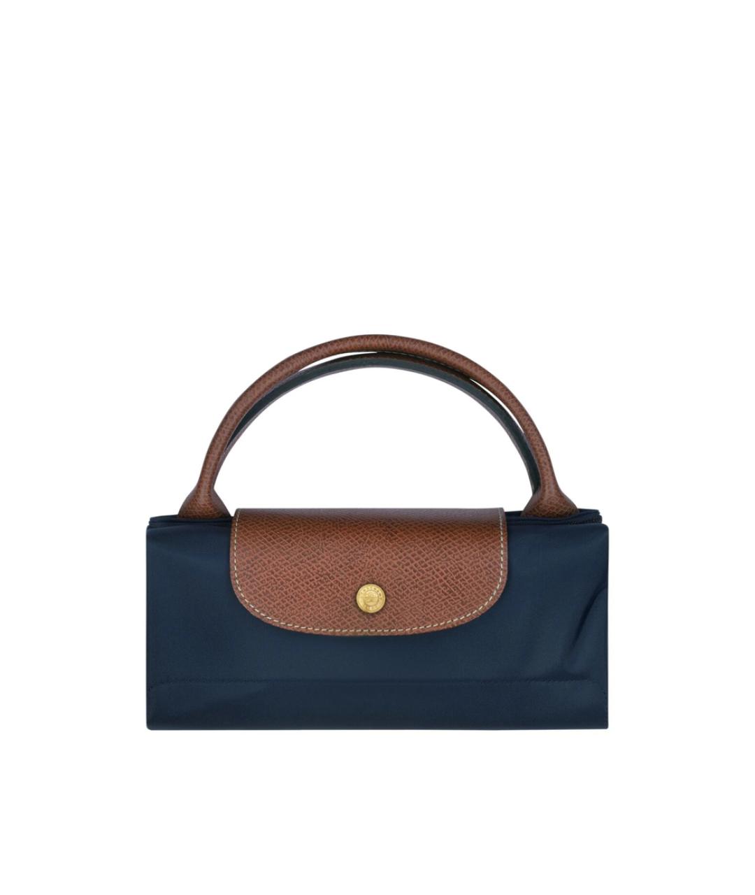 LONGCHAMP Синяя тканевая сумка тоут, фото 6
