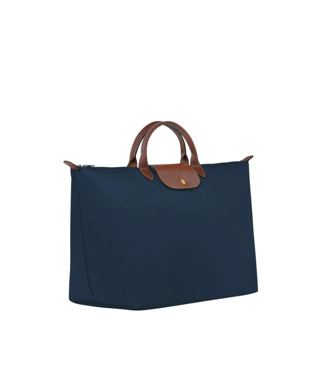 LONGCHAMP Синяя тканевая сумка тоут, фото 5