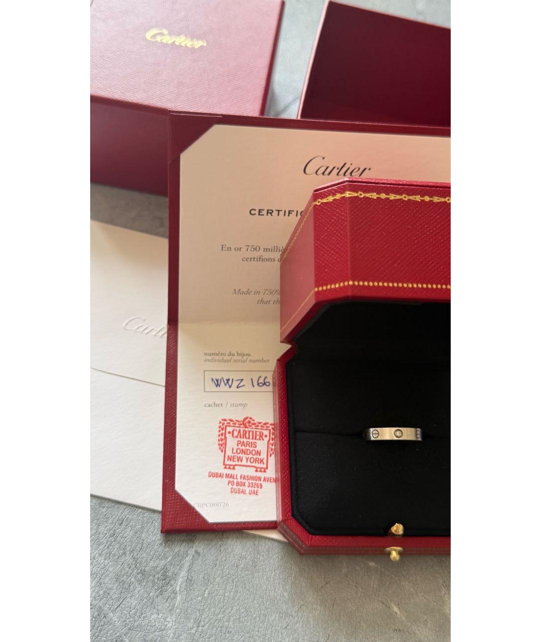 CARTIER Серебряное кольцо из белого золота, фото 3