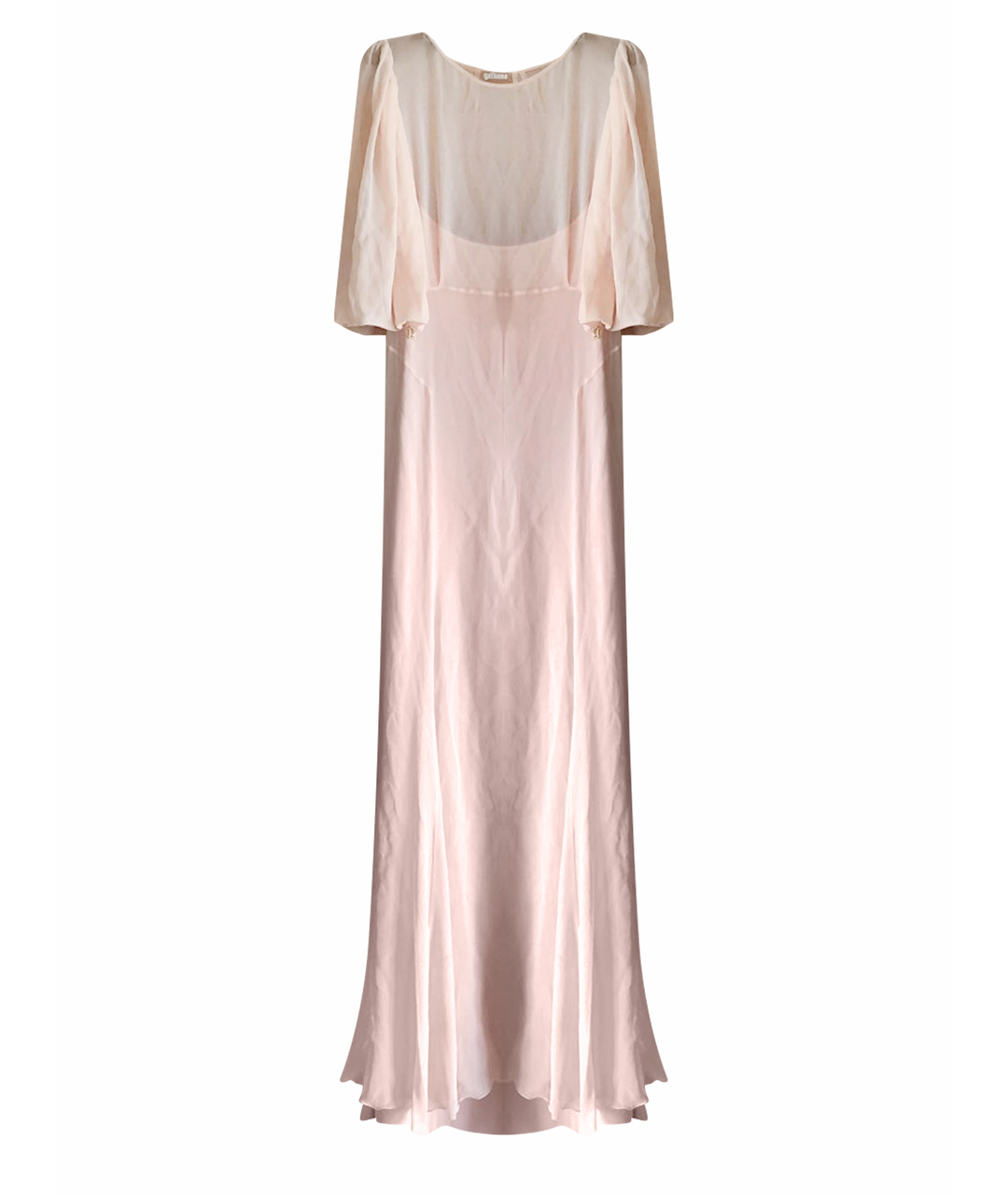 JOHN GALLIANO Розовое шелковое вечернее платье, фото 1