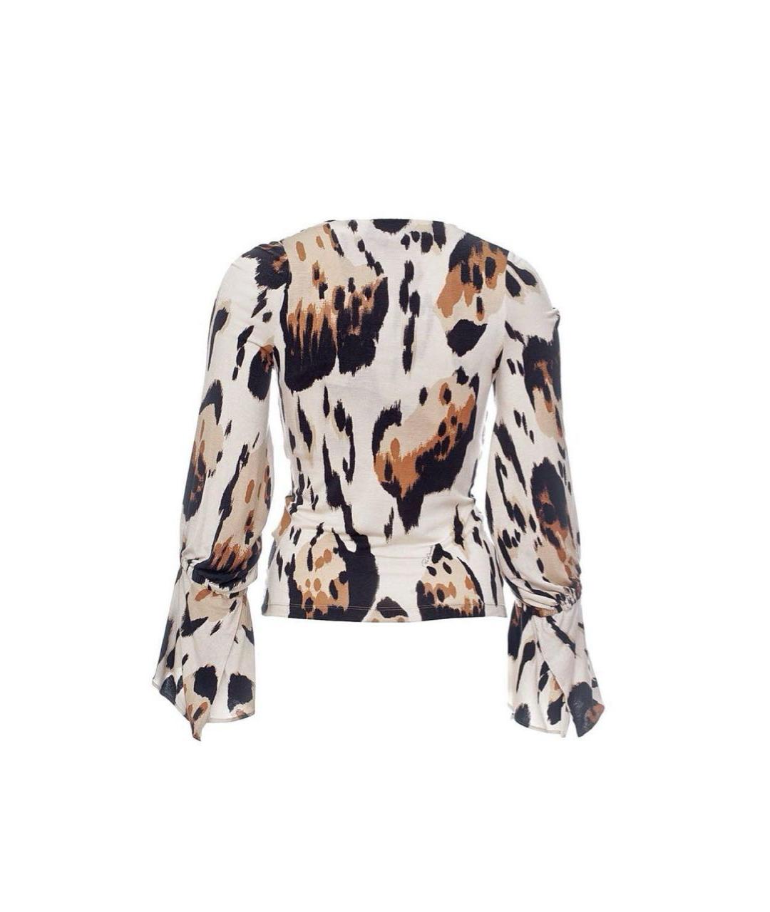 ROBERTO CAVALLI Бежевая модал блузы, фото 2