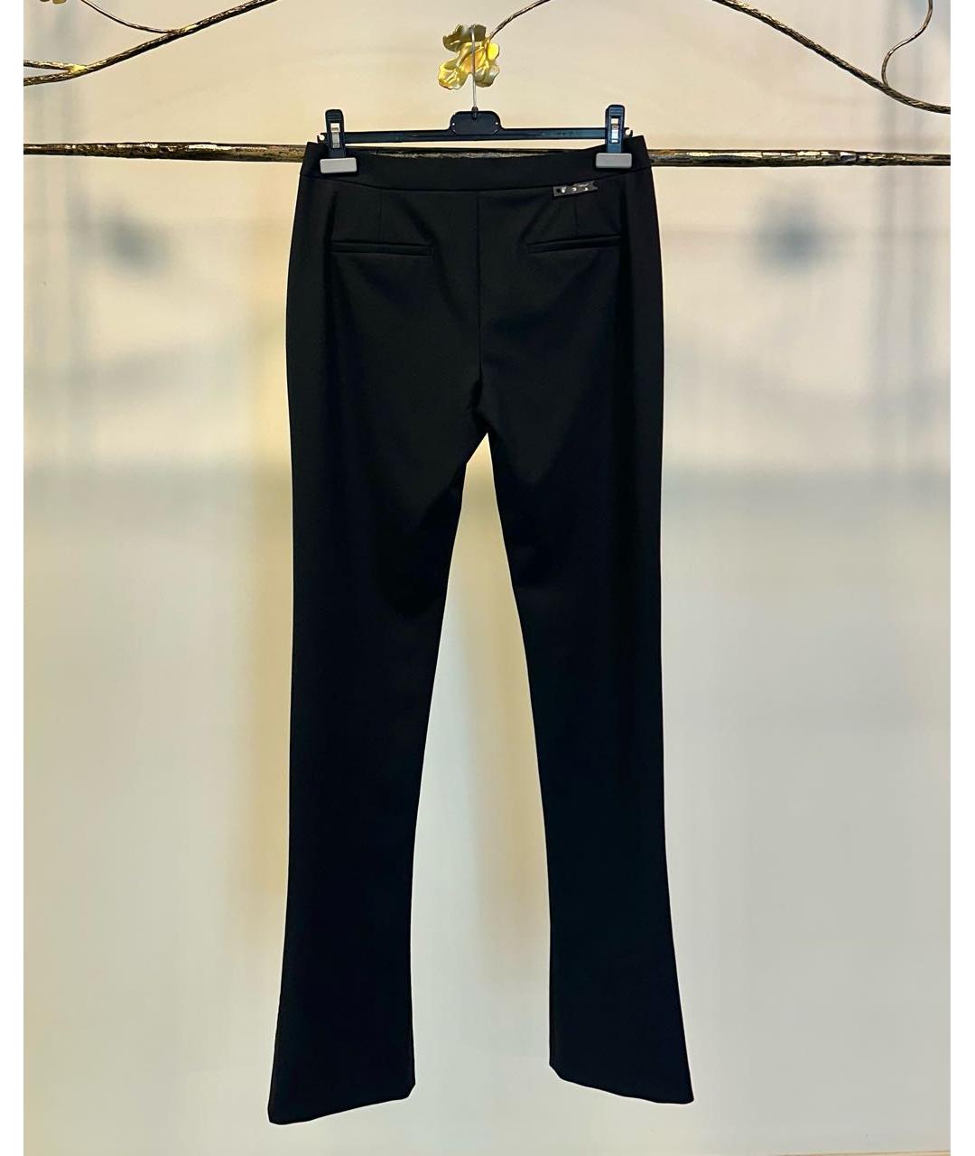 OFF-WHITE Черные шерстяные брюки узкие, фото 2