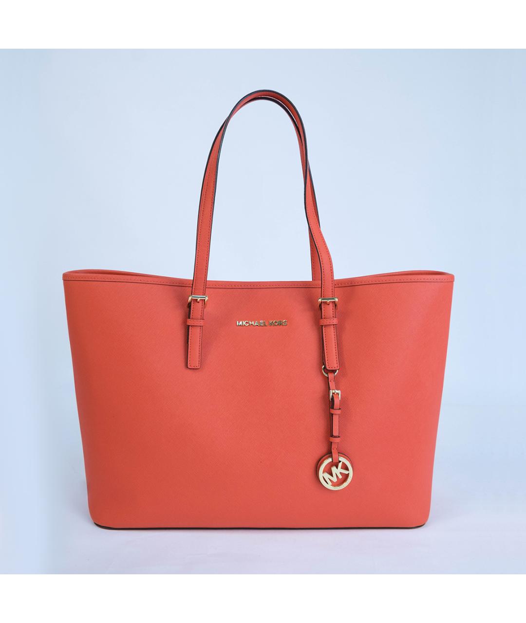 MICHAEL KORS Красная кожаная сумка тоут, фото 2