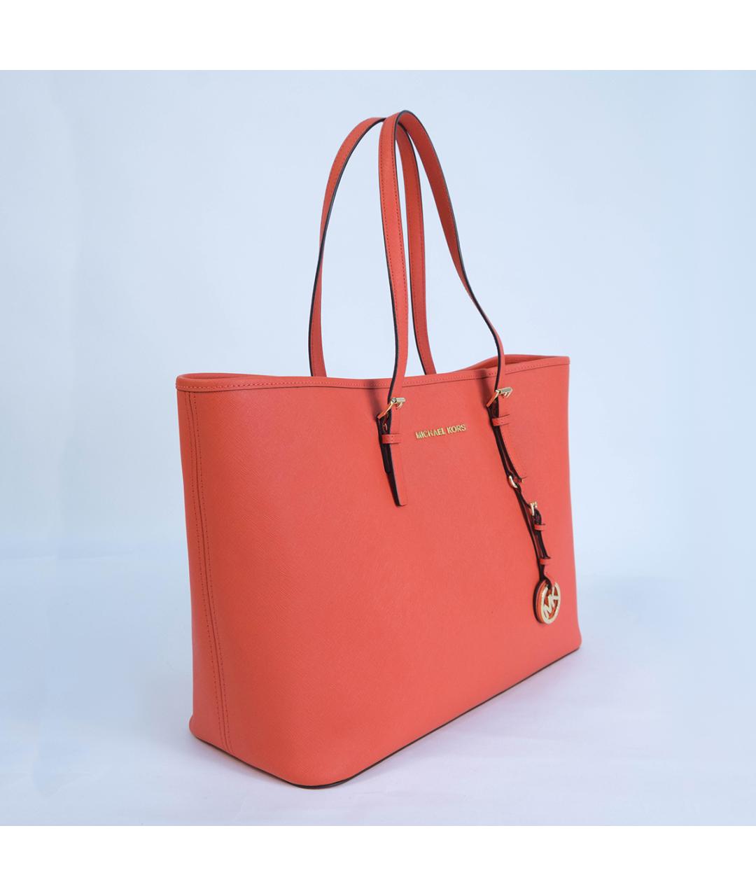 MICHAEL KORS Красная кожаная сумка тоут, фото 3