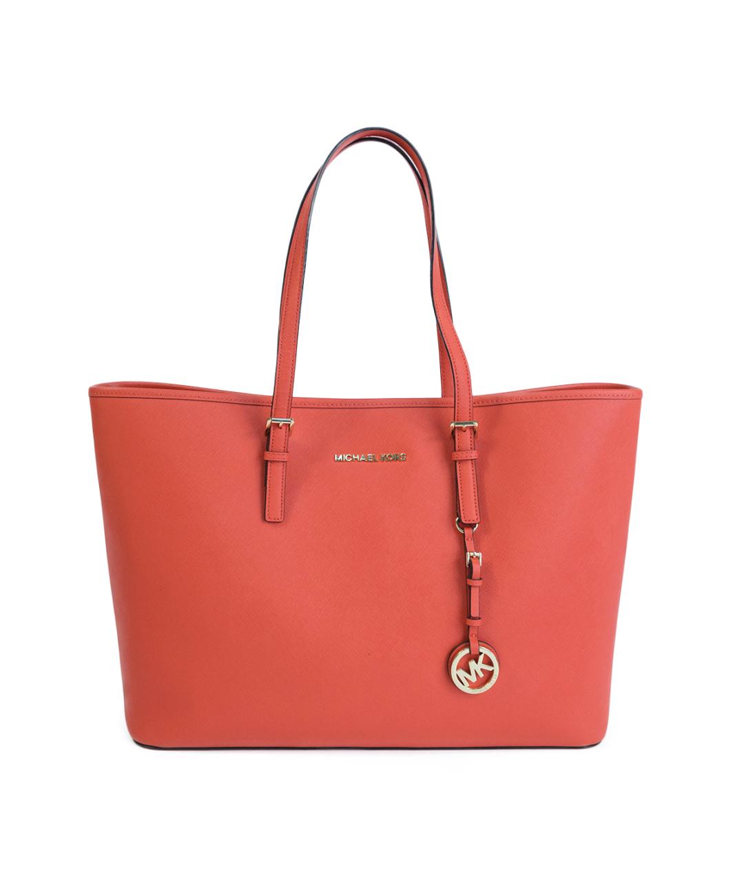 MICHAEL KORS Красная кожаная сумка тоут, фото 7