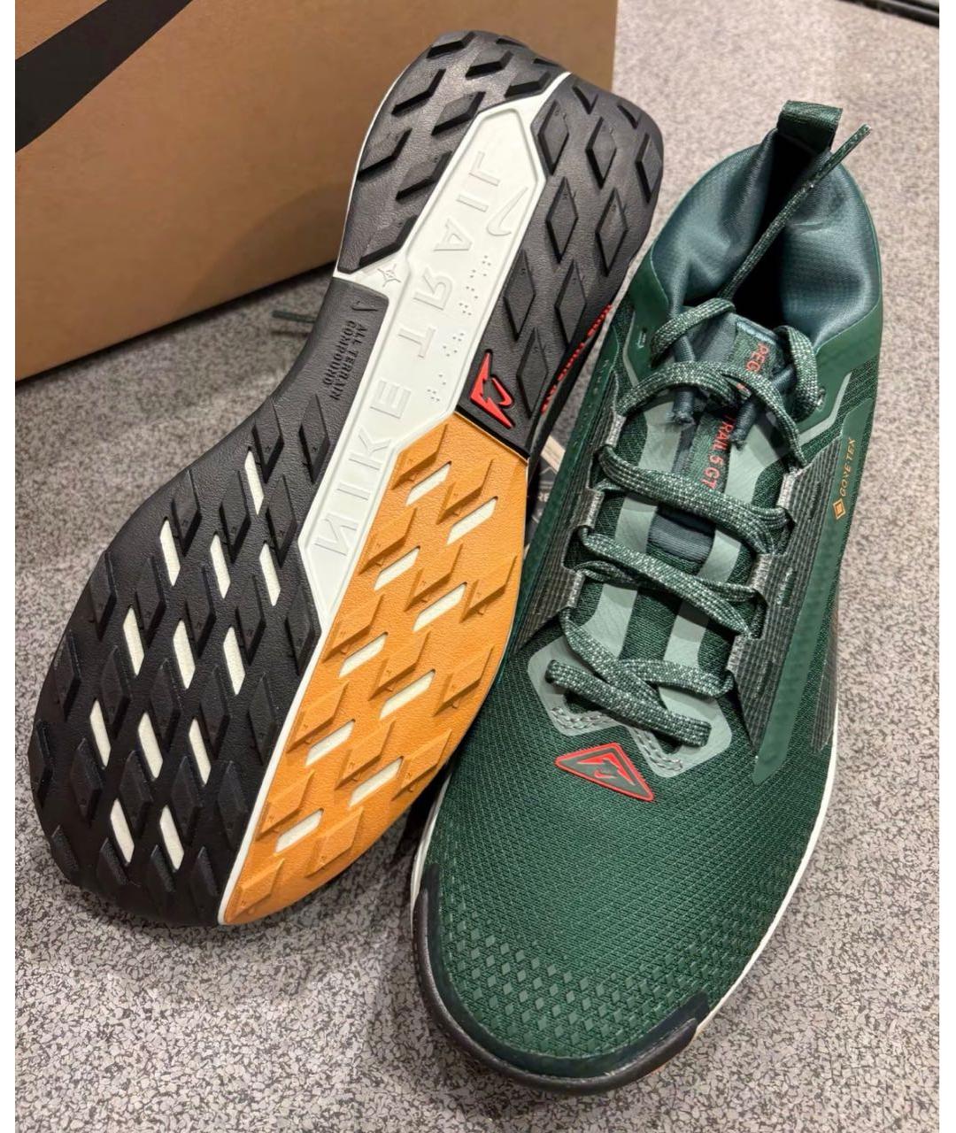 NIKE Зеленые низкие кроссовки / кеды, фото 8