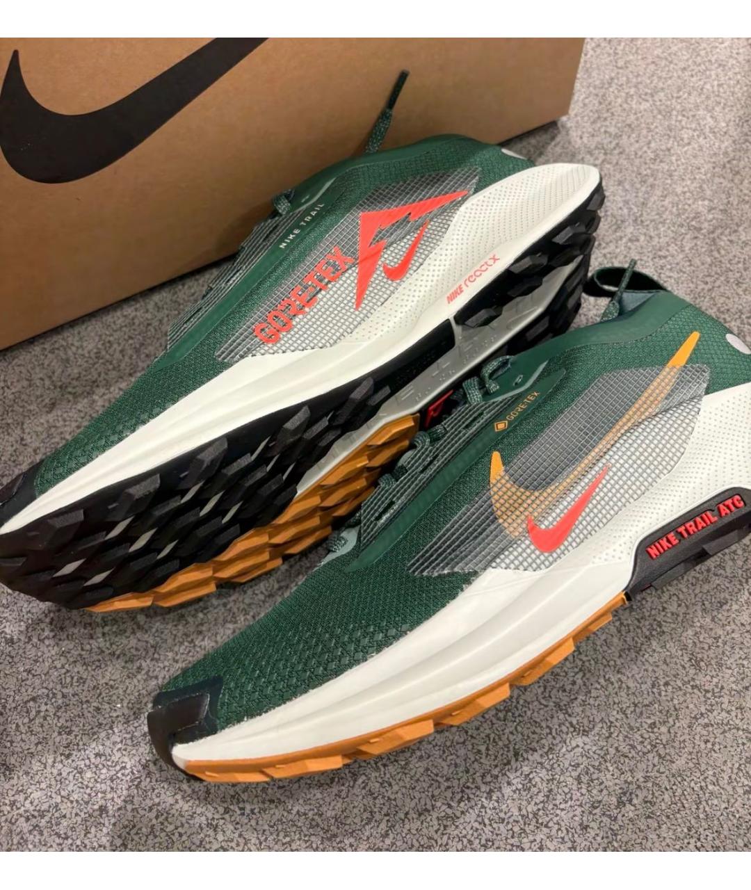 NIKE Зеленые низкие кроссовки / кеды, фото 7