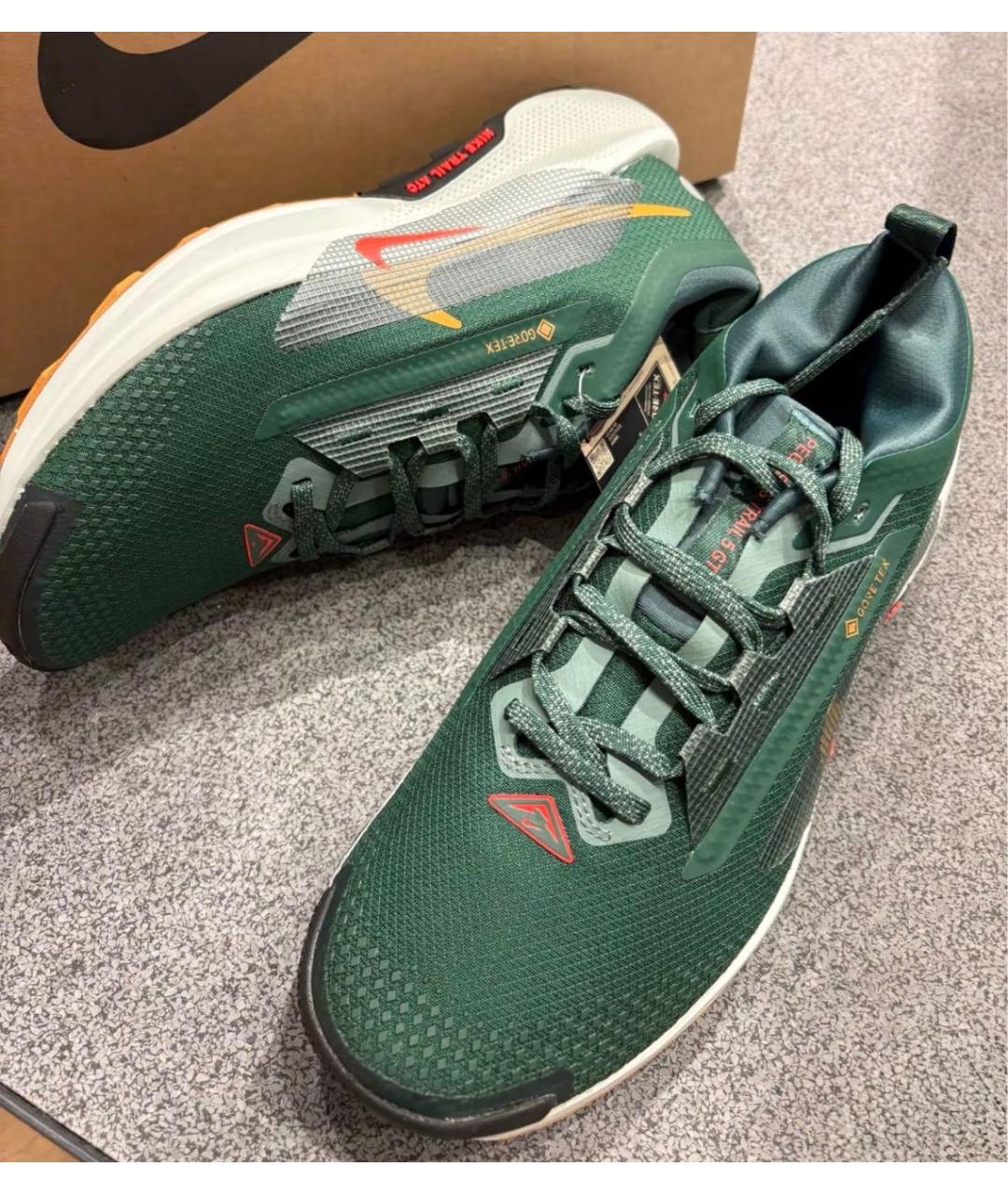 NIKE Зеленые низкие кроссовки / кеды, фото 5