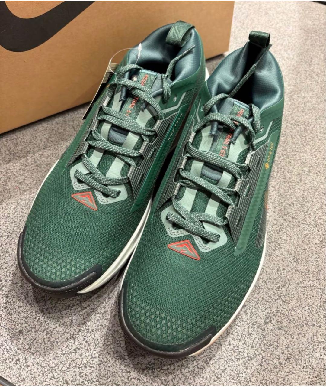 NIKE Зеленые низкие кроссовки / кеды, фото 6