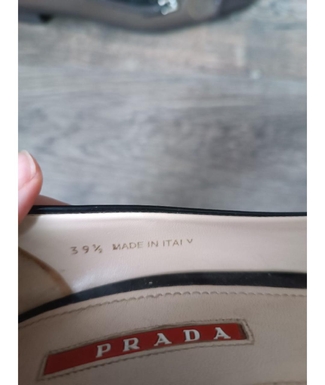 PRADA Черные туфли из лакированной кожи, фото 5