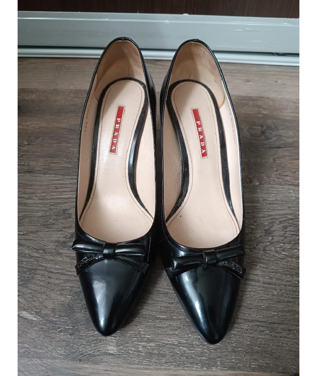 PRADA Черные туфли из лакированной кожи, фото 2