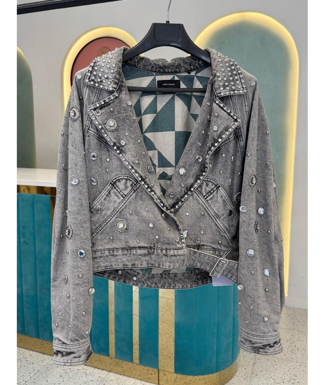 ISABEL MARANT Серая деним куртка, фото 7
