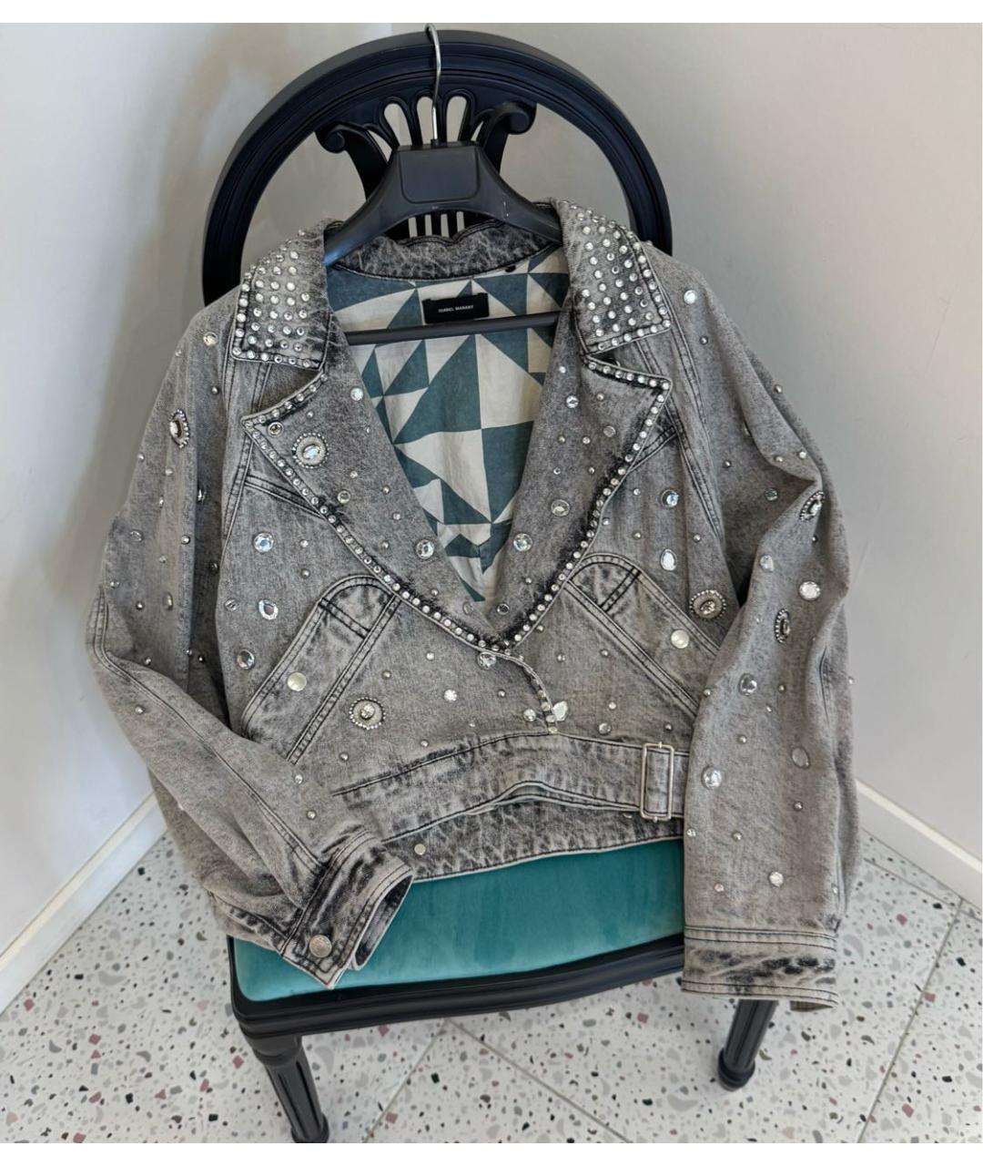 ISABEL MARANT Серая деним куртка, фото 5
