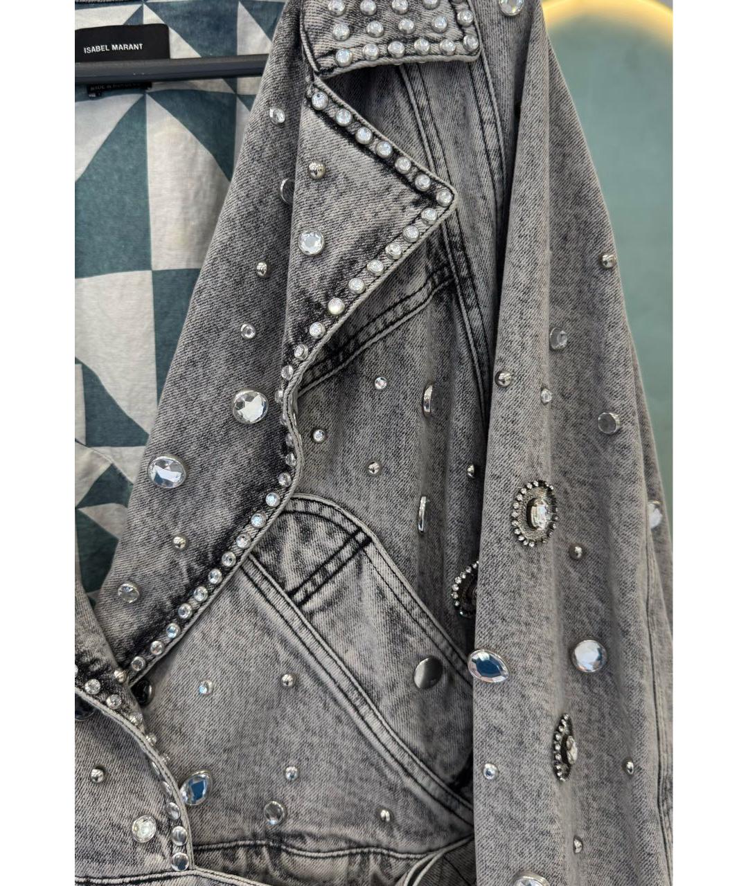 ISABEL MARANT Серая деним куртка, фото 2