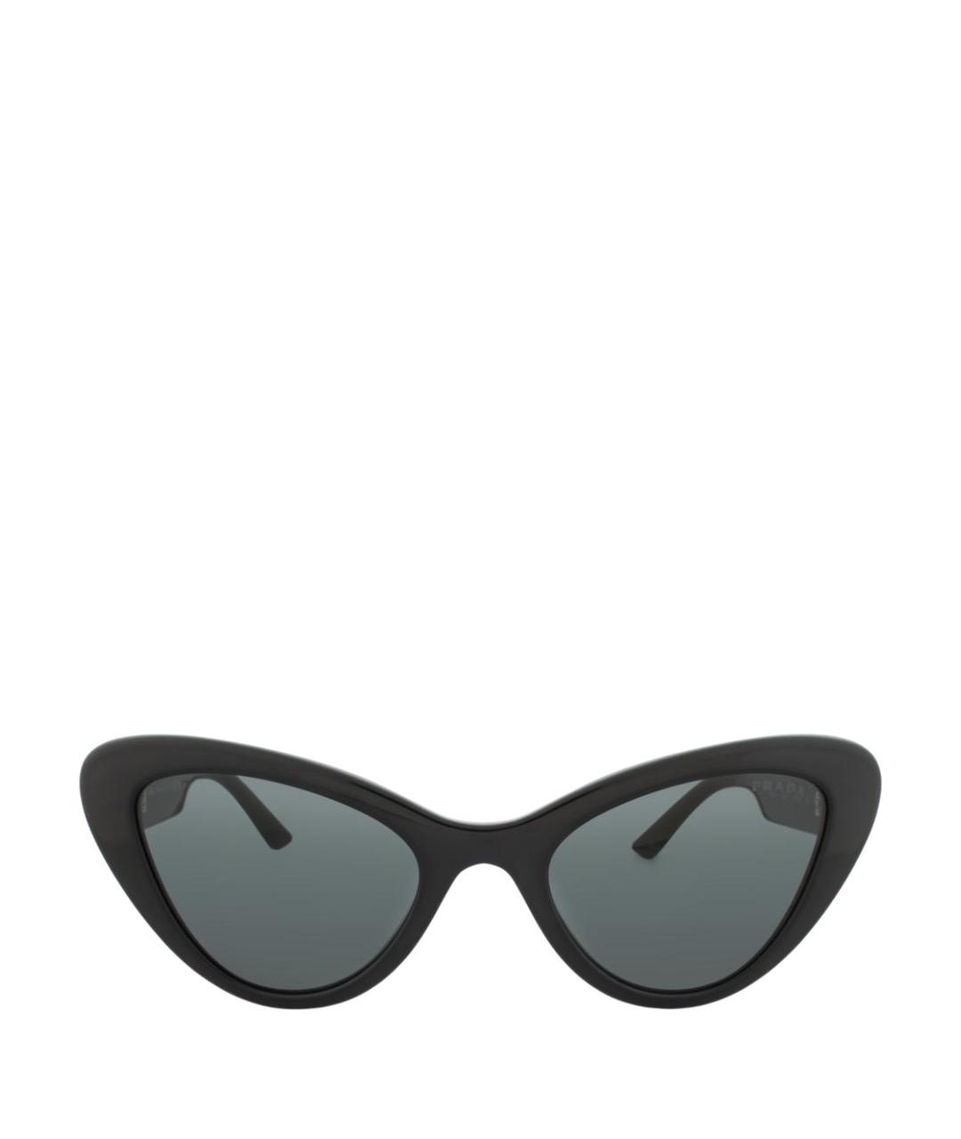 PRADA Черные пластиковые солнцезащитные очки, фото 1