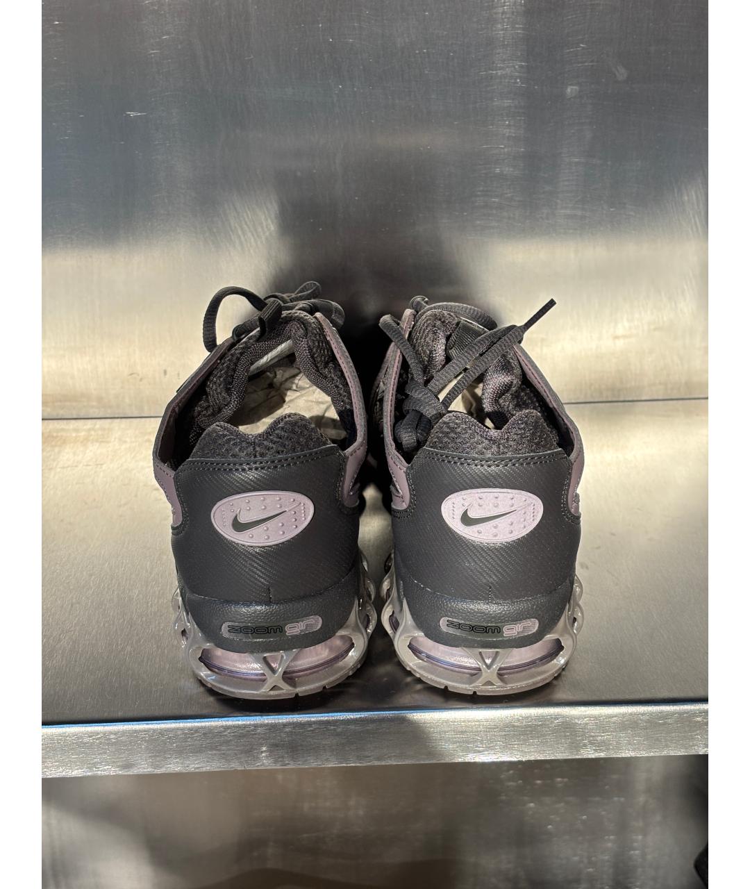 NIKE Черные текстильные низкие кроссовки / кеды, фото 8