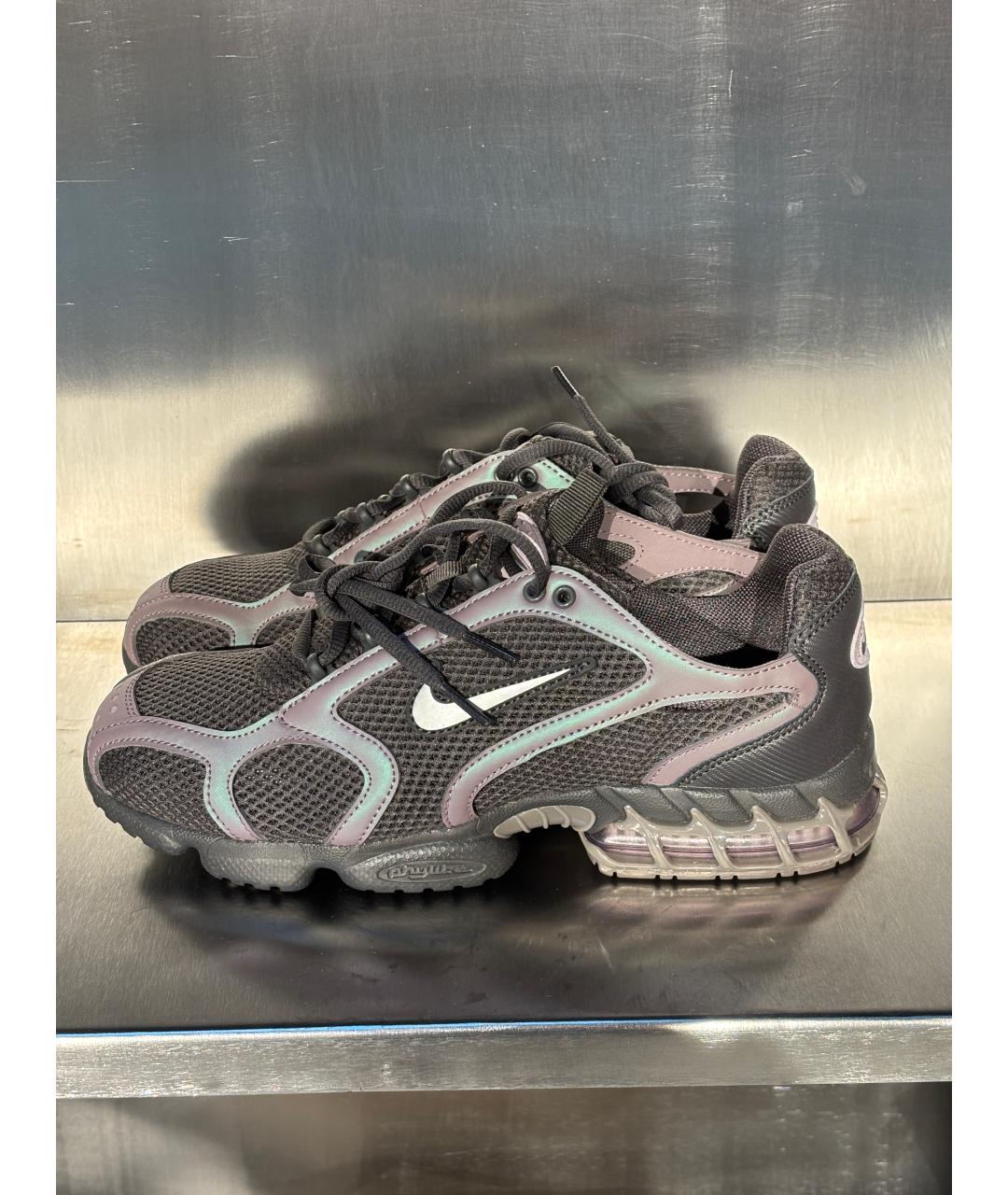 NIKE Черные текстильные низкие кроссовки / кеды, фото 6