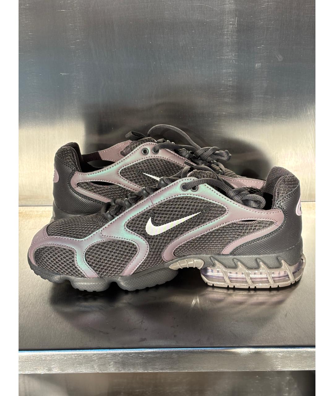 NIKE Черные текстильные низкие кроссовки / кеды, фото 7