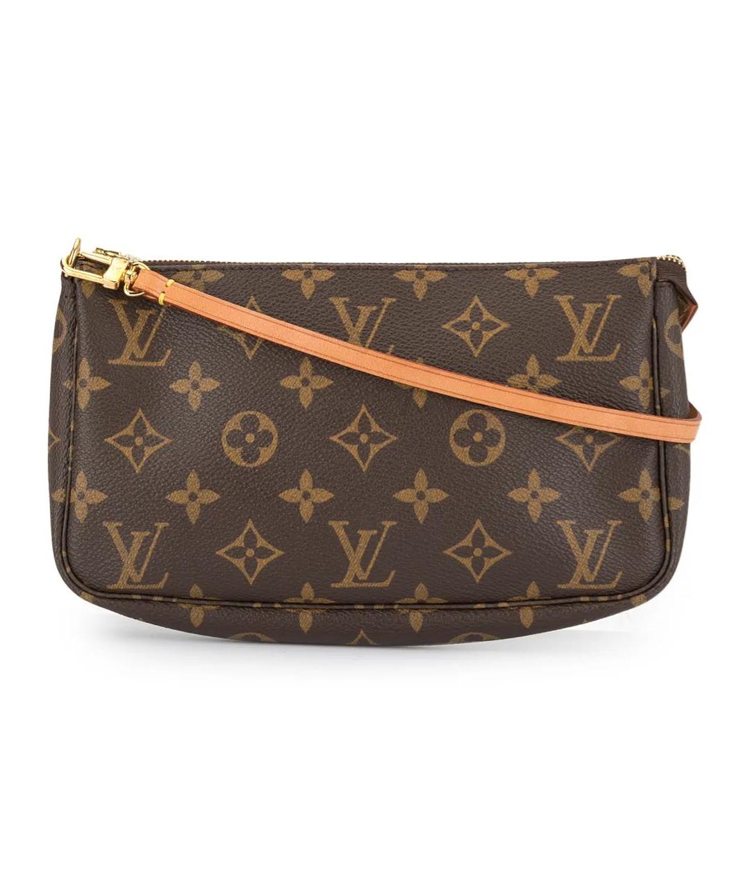 LOUIS VUITTON Коричневая канва сумка с короткими ручками, фото 9
