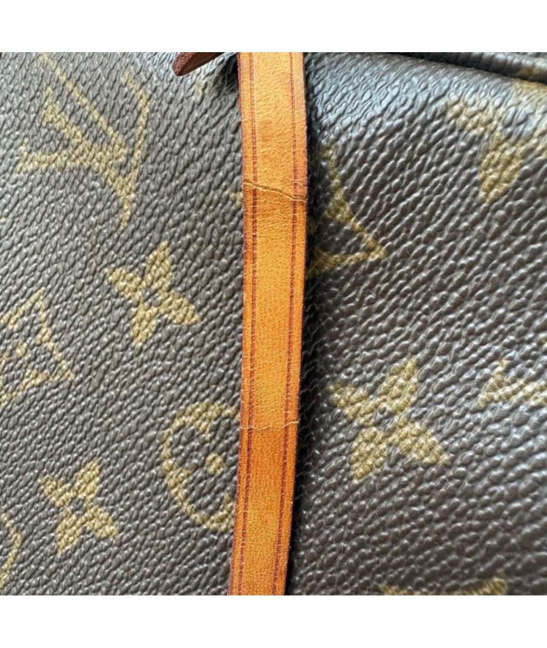 LOUIS VUITTON Коричневая канва сумка с короткими ручками, фото 6